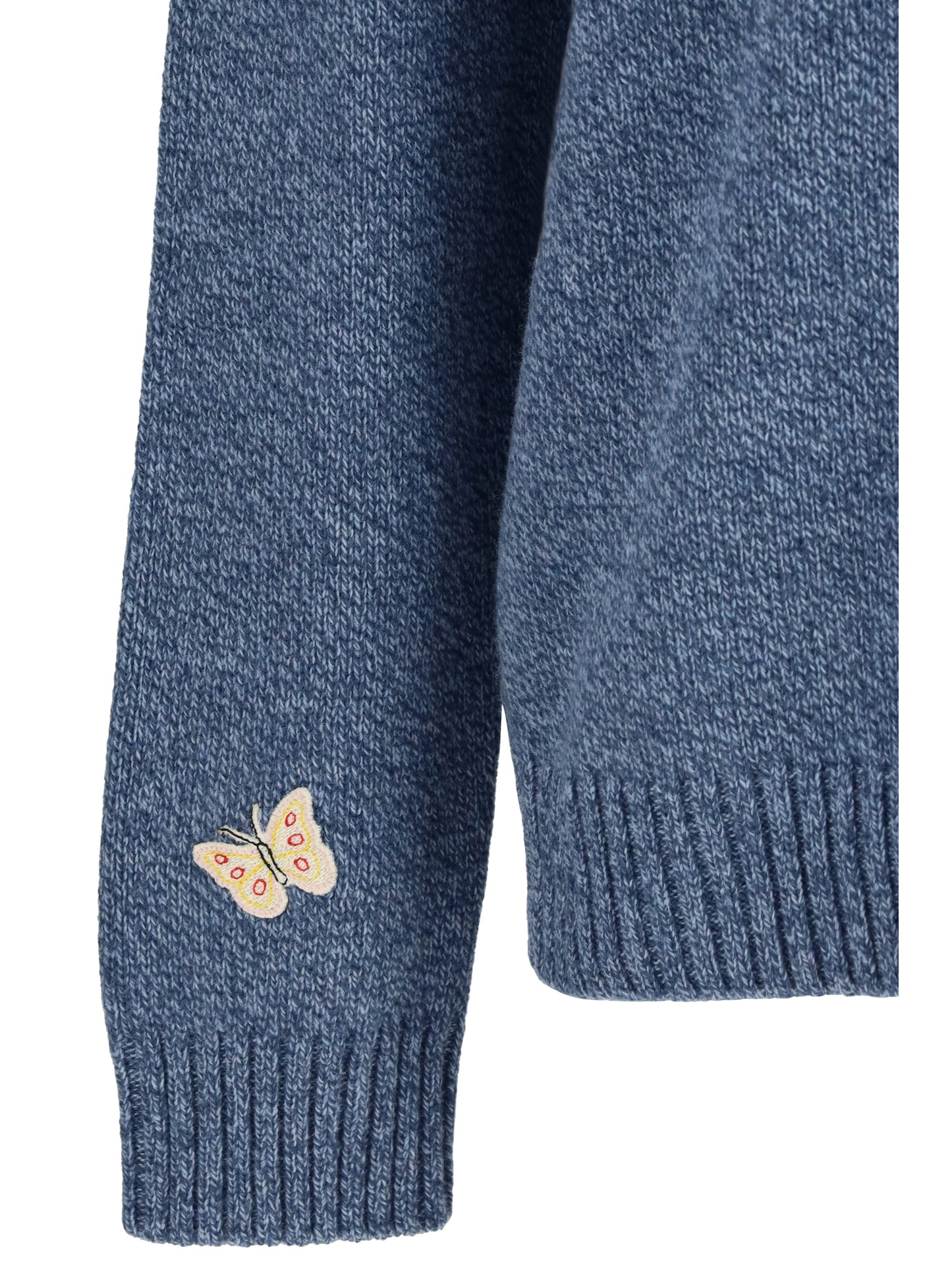 Valentino Men Wool Sweater With Butterfly Embroidery VALENTINO