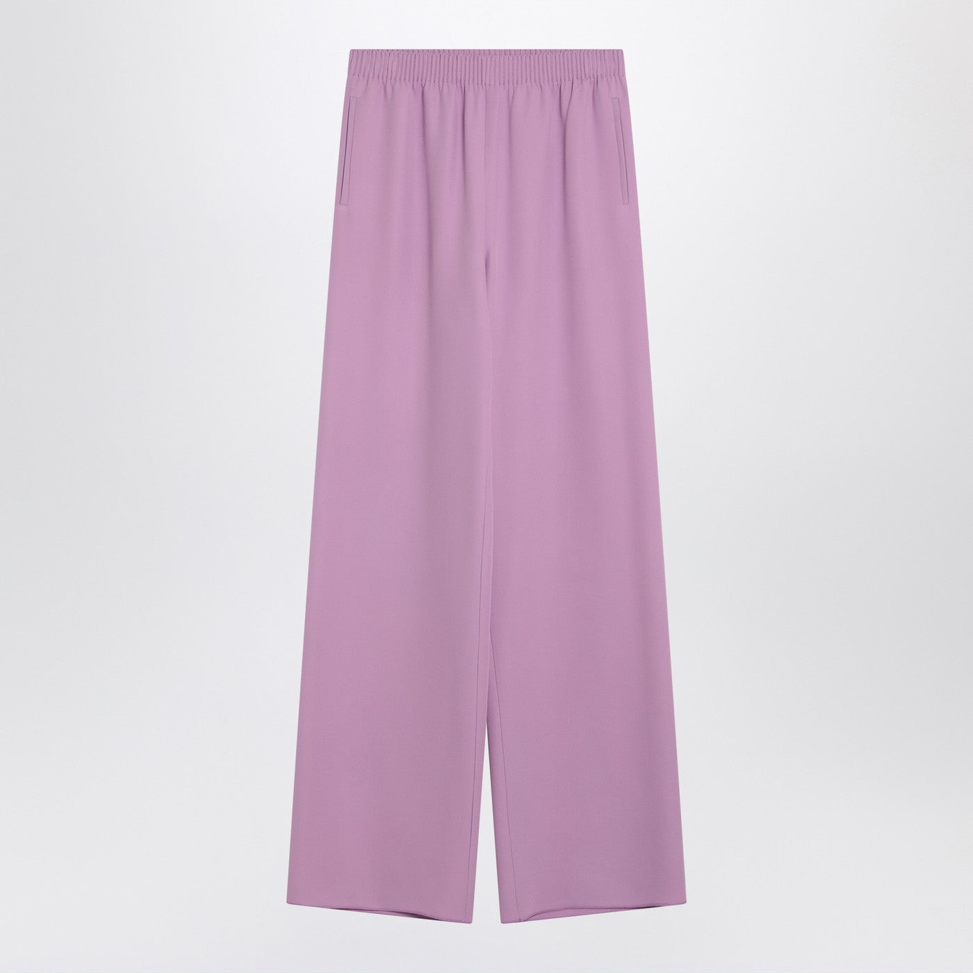 Valentino Wide Lilac Pink Silk Pants Women VALENTINO