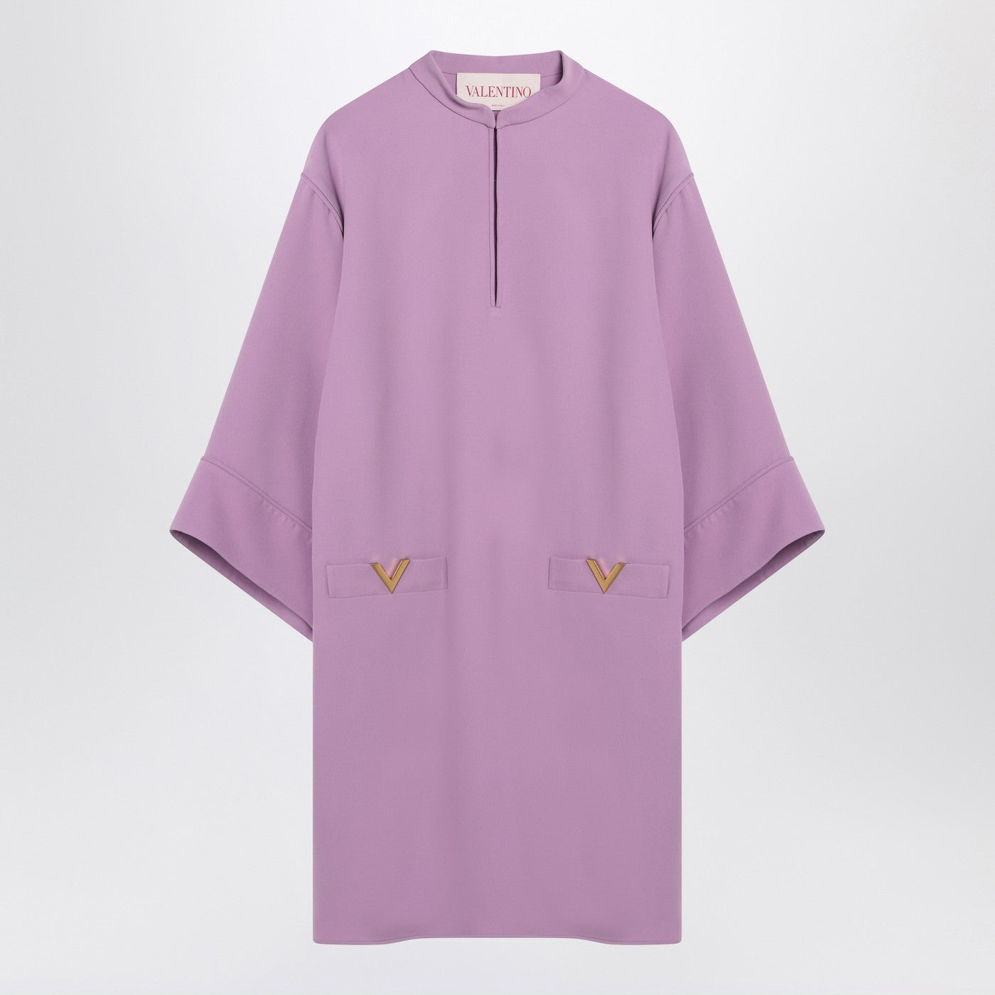 Valentino Lilac Silk Mini Dress Women VALENTINO