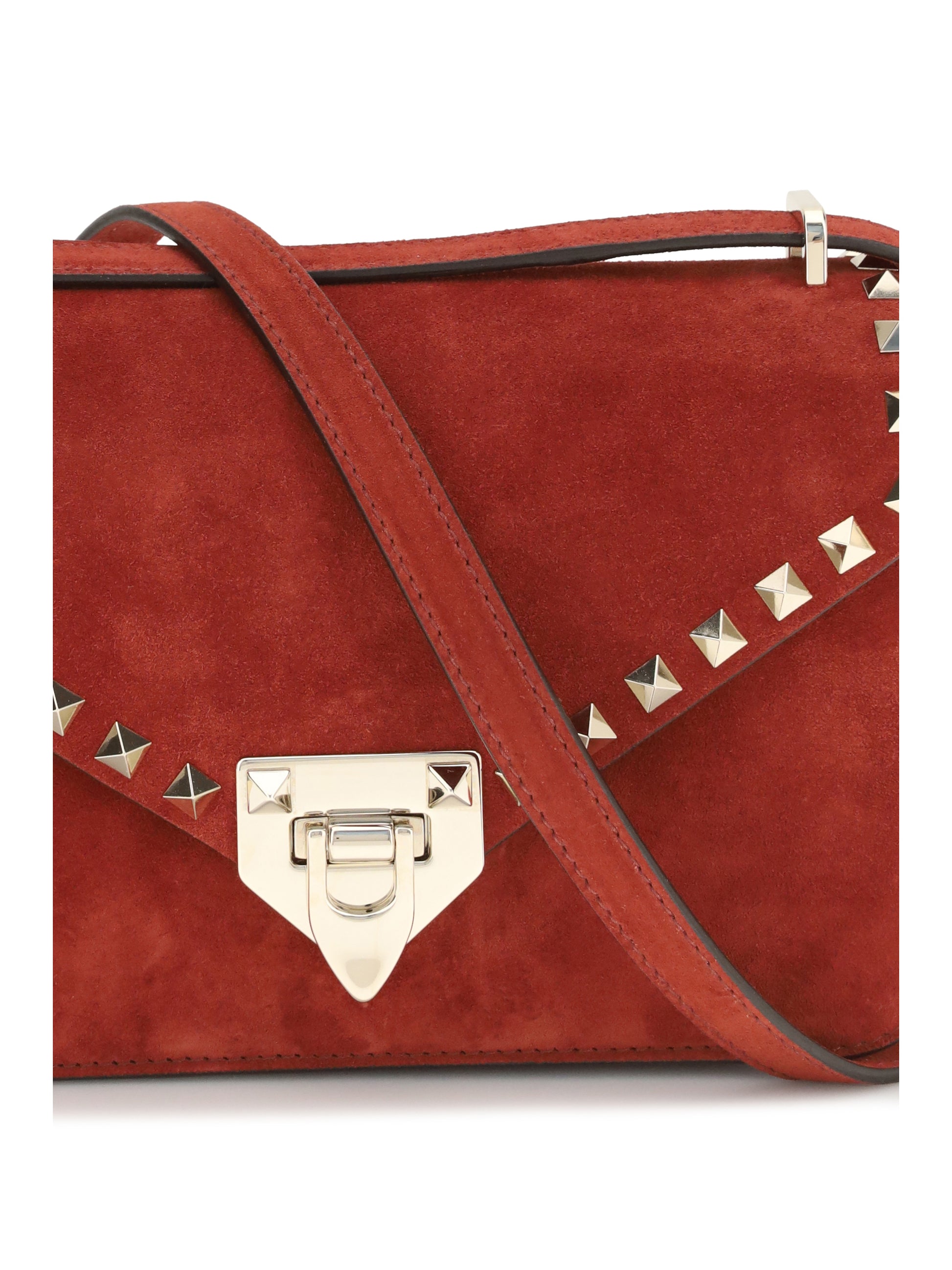 Valentino Garavani Women Rockstud Mini Suede Shoulder Bag VALENTINO GARAVANI