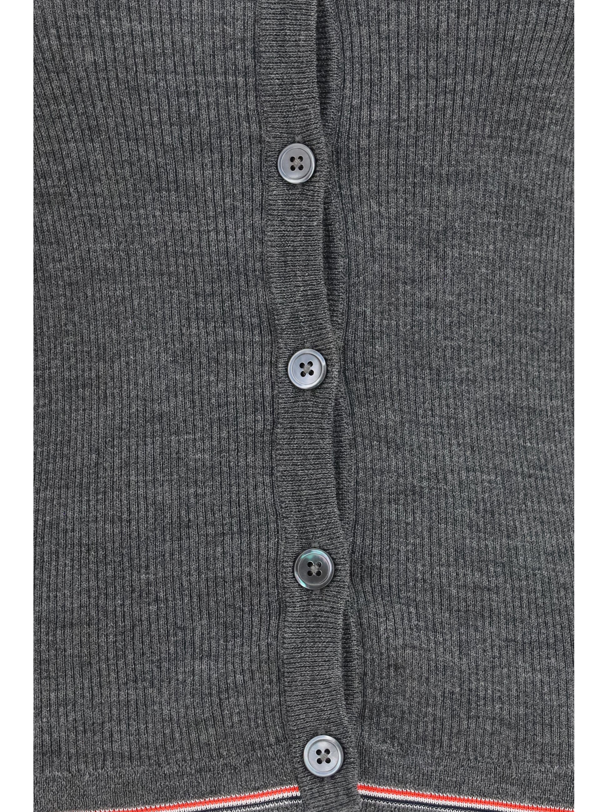 Thom Browne Women Ribbed Merino Wool Cardigan THOM BROWNE