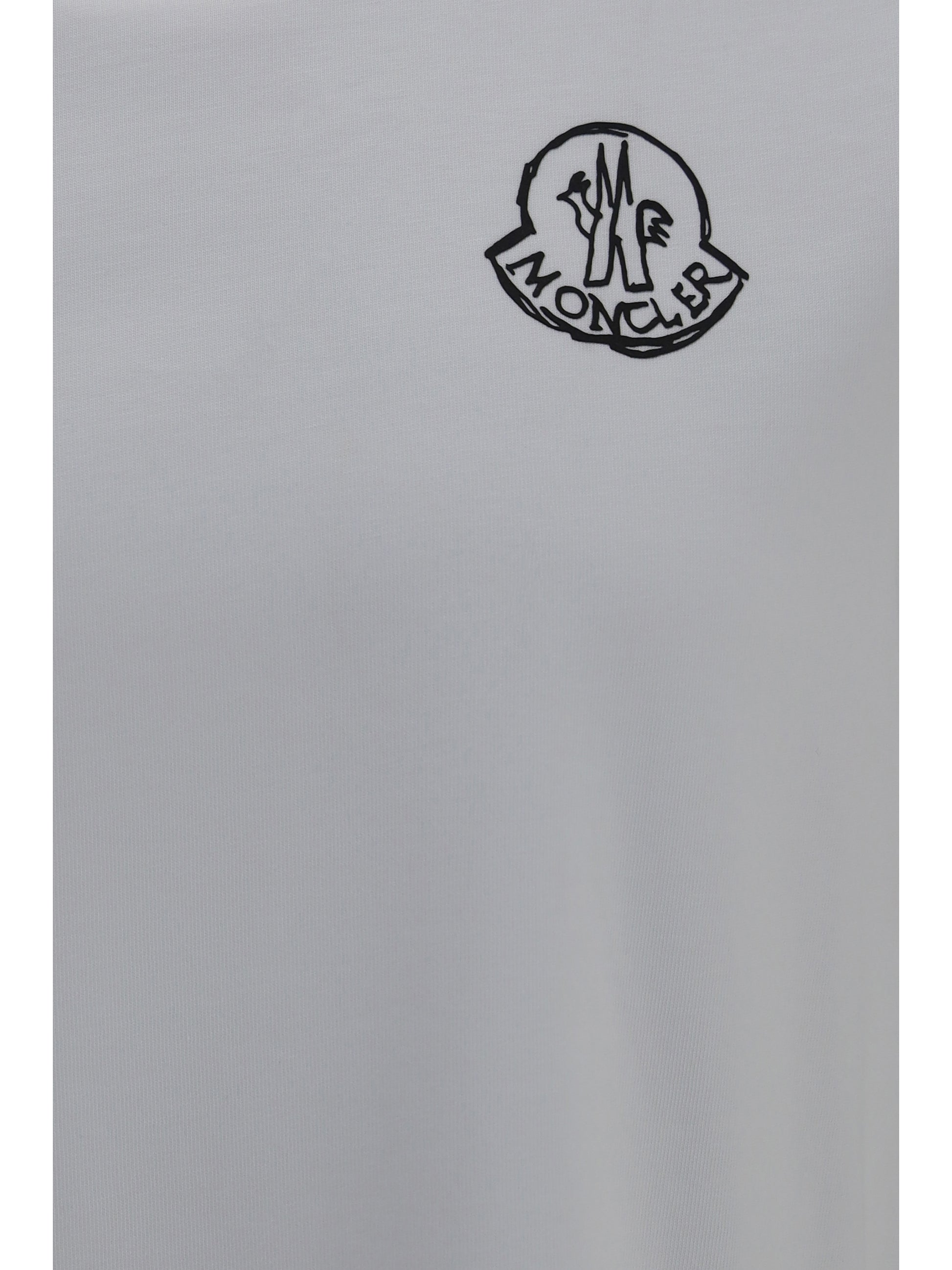 Moncler Men Logo Patch Cotton Jersey T-Shirt MONCLER