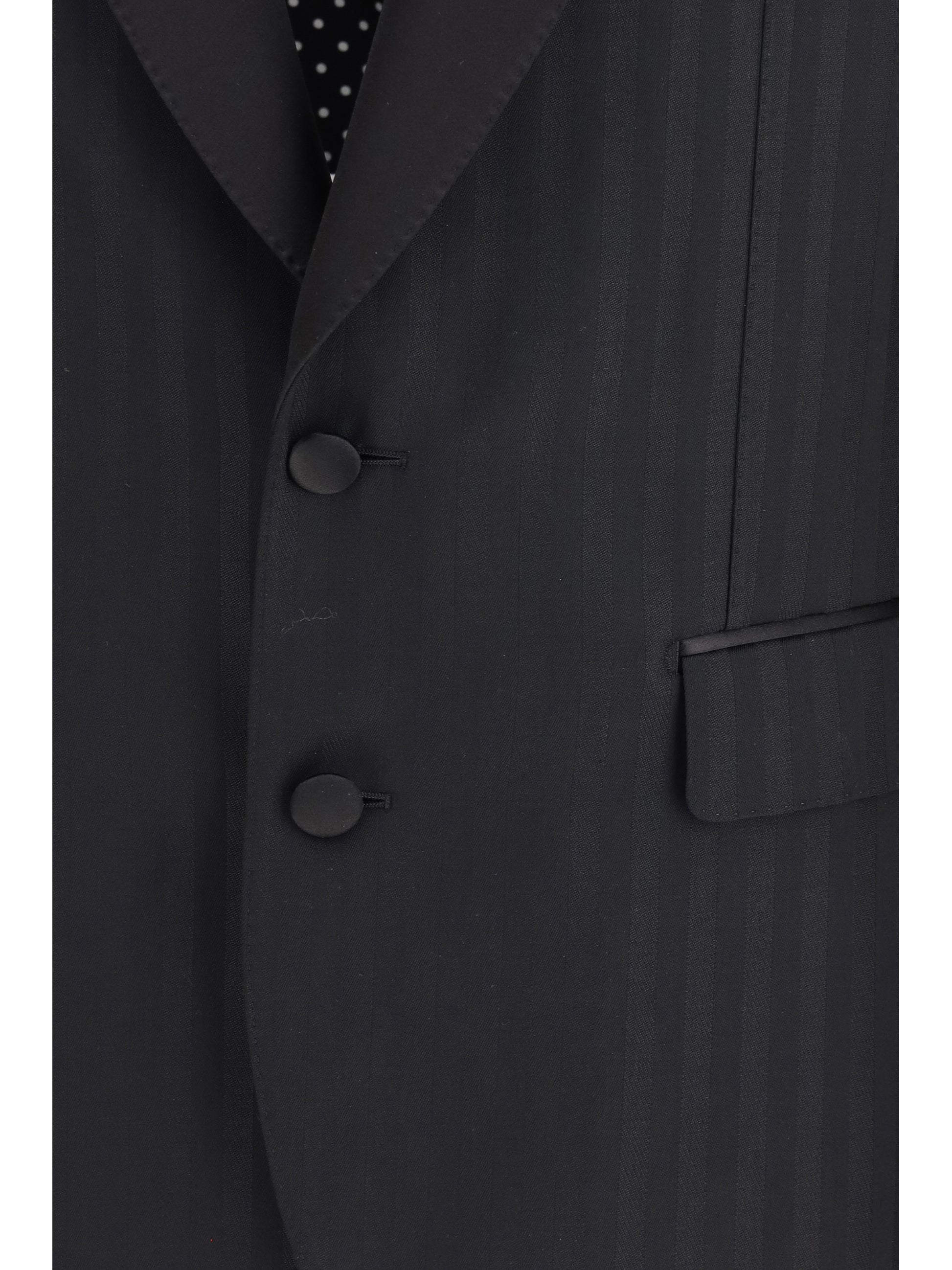 Dolce & Gabbana Men Striped Peak-Lapel Blazer DOLCE & GABBANA