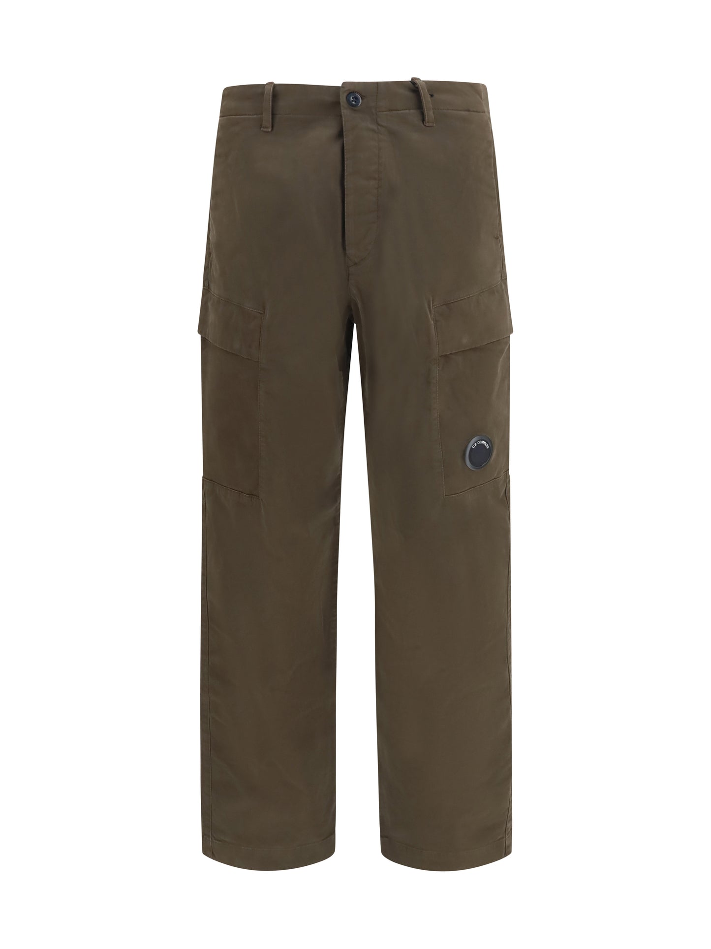 C.P. Company Men Stretch Cotton Satin Cargo Pants C.P. COMPANY
