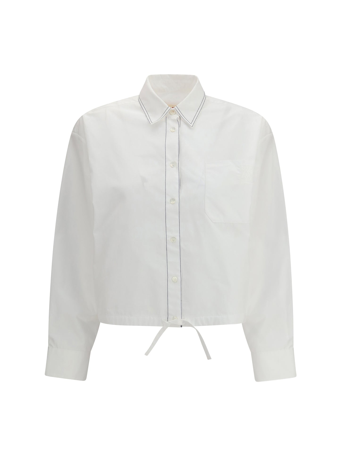 Marni Women Cropped Long-Sleeve Shirt MARNI