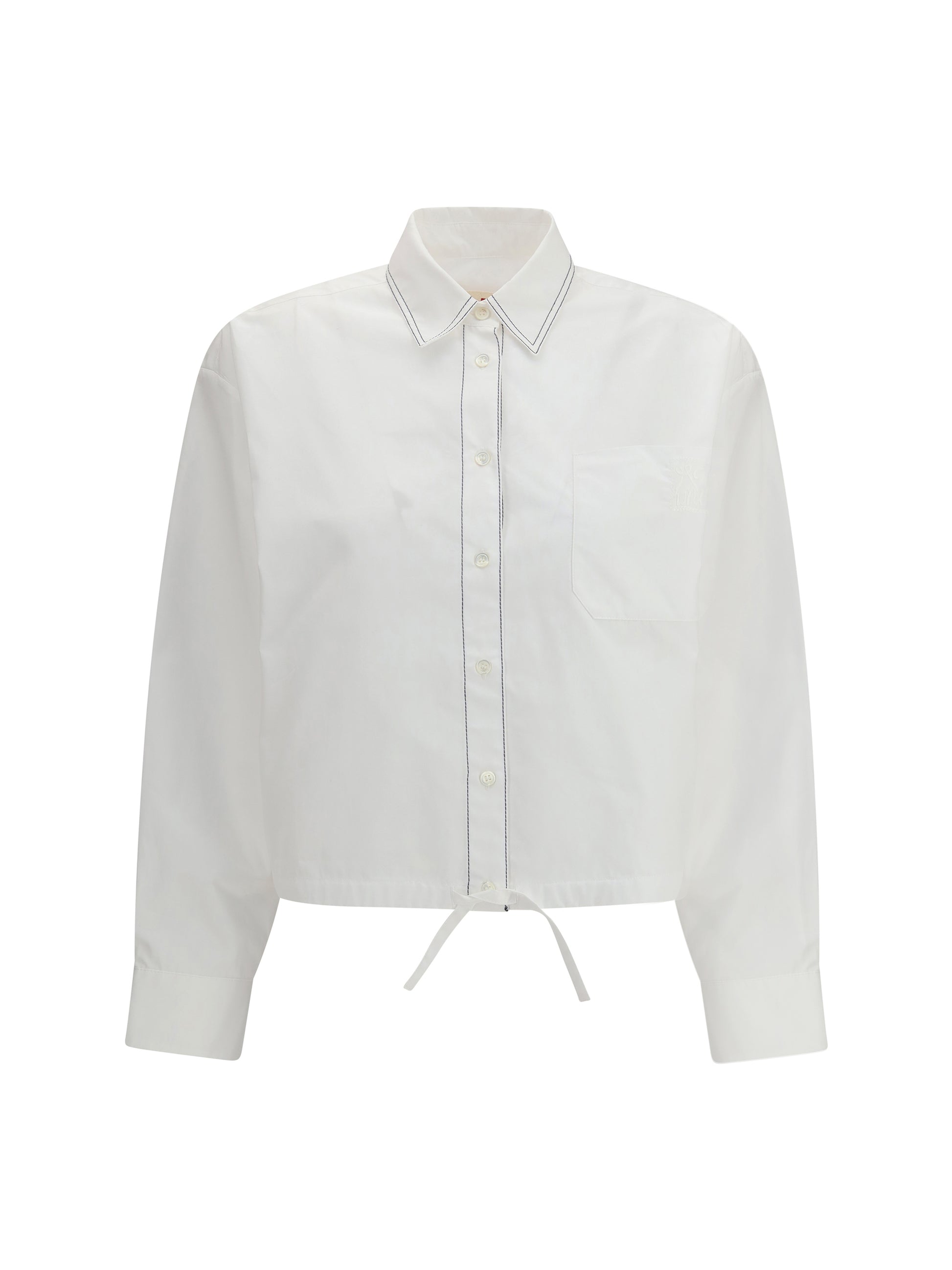Marni Women Cropped Long-Sleeve Shirt MARNI