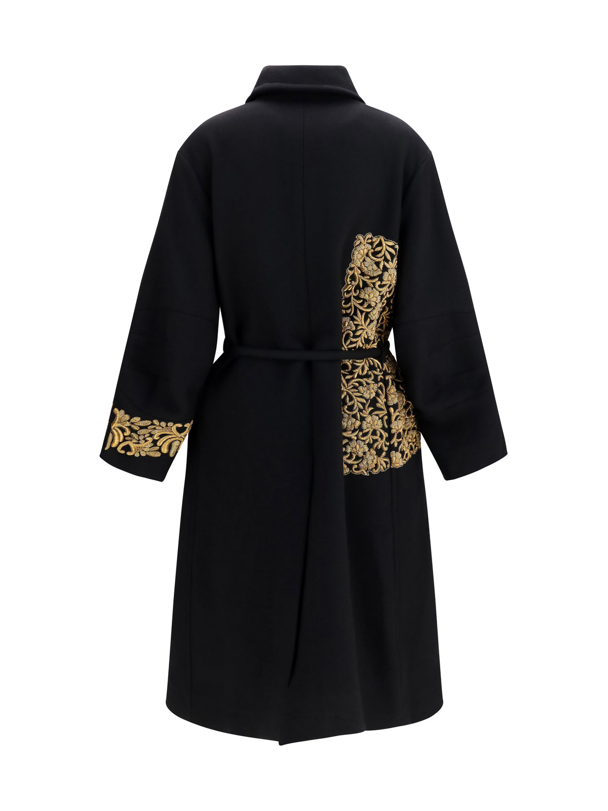 Dries Van Noten Women Alpaca And Wool Coat With Embroidery DRIES VAN NOTEN