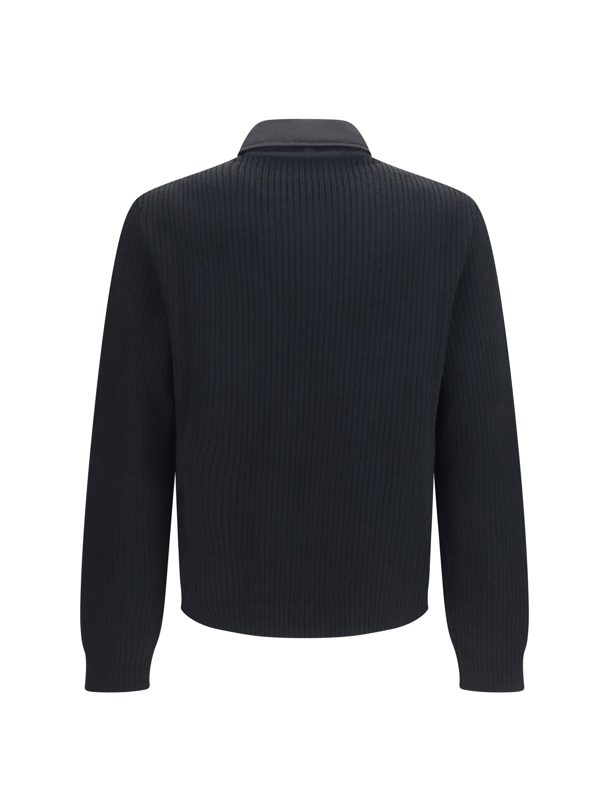 Prada Men Knit Jacket With Padded Front PRADA