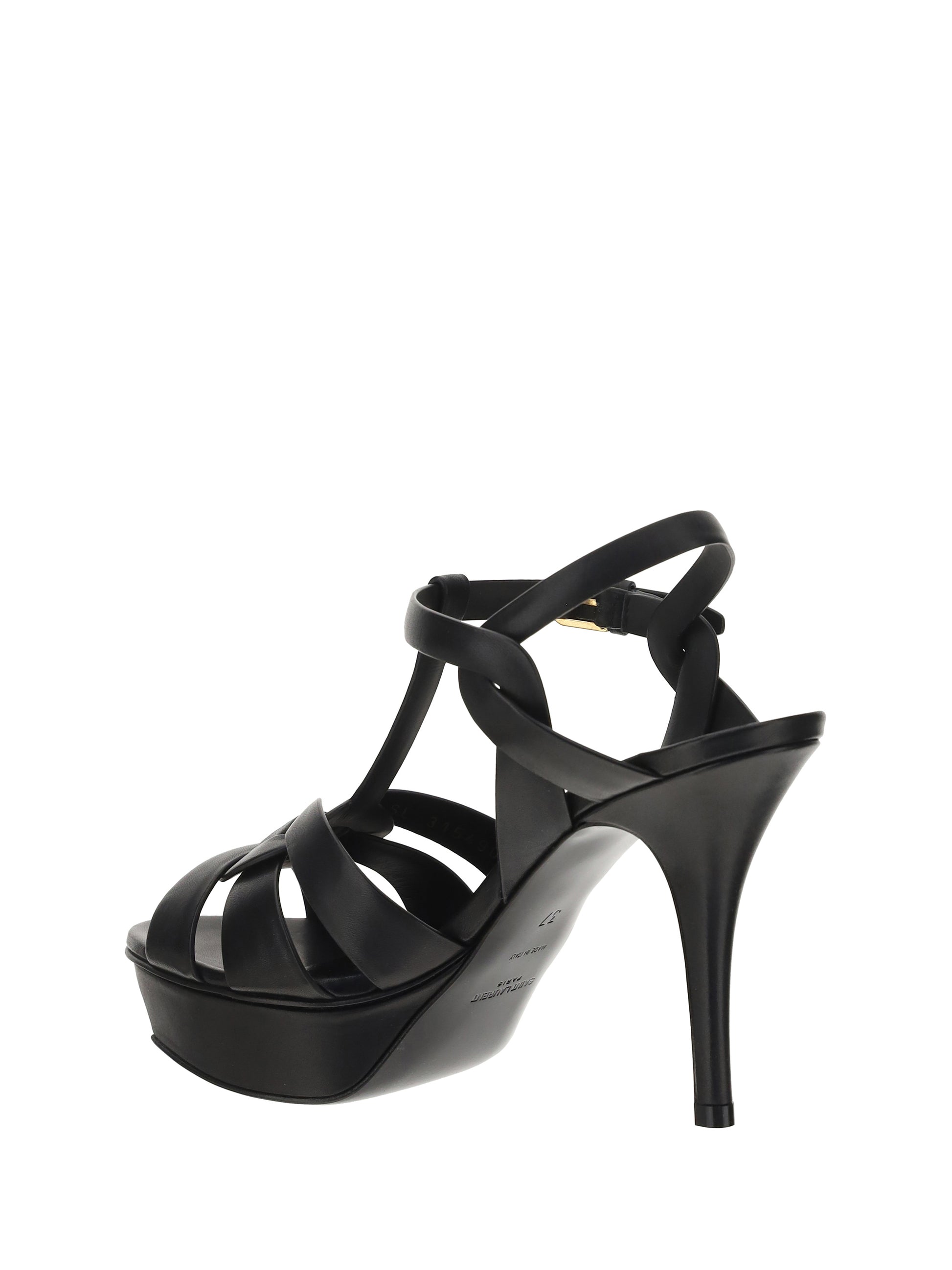 Saint Laurent Women Leather Platform Sandals SAINT LAURENT