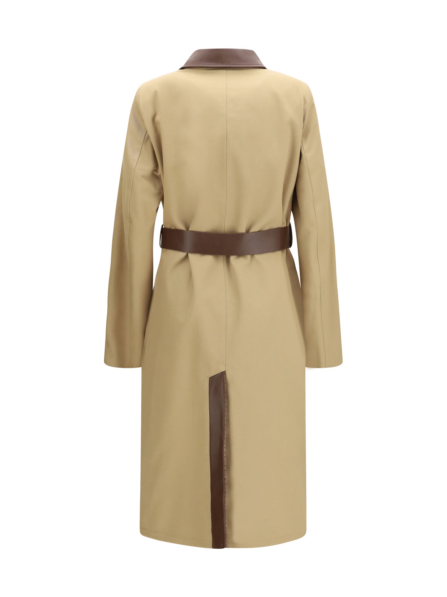 Jacob Cohen Women Reversible Cotton Gabardine And Cashmere Pied-De-Poule Trench Coat JACOB COHEN