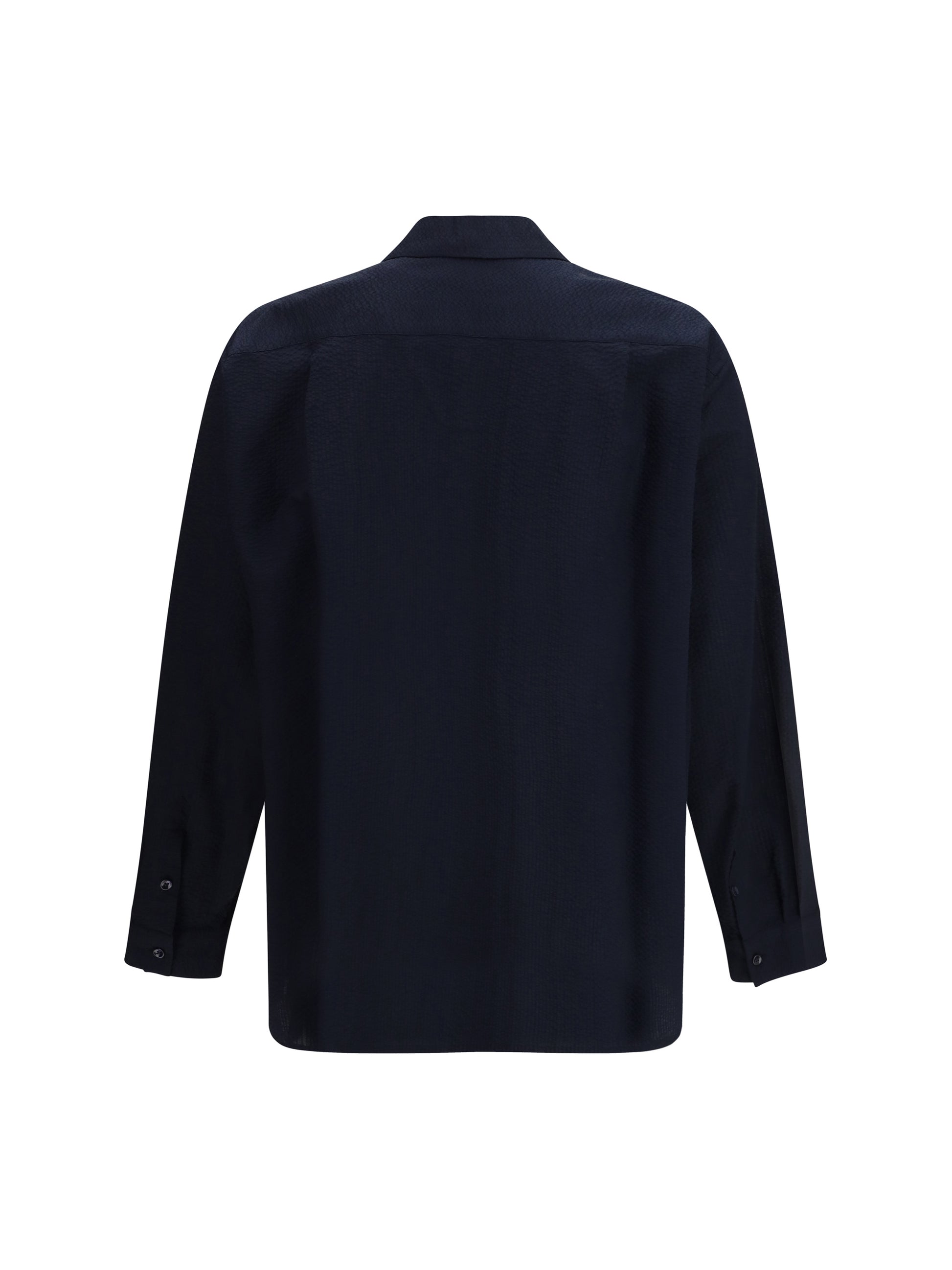 Giorgio Armani Men Cotton Shirt With Classic Collar GIORGIO ARMANI
