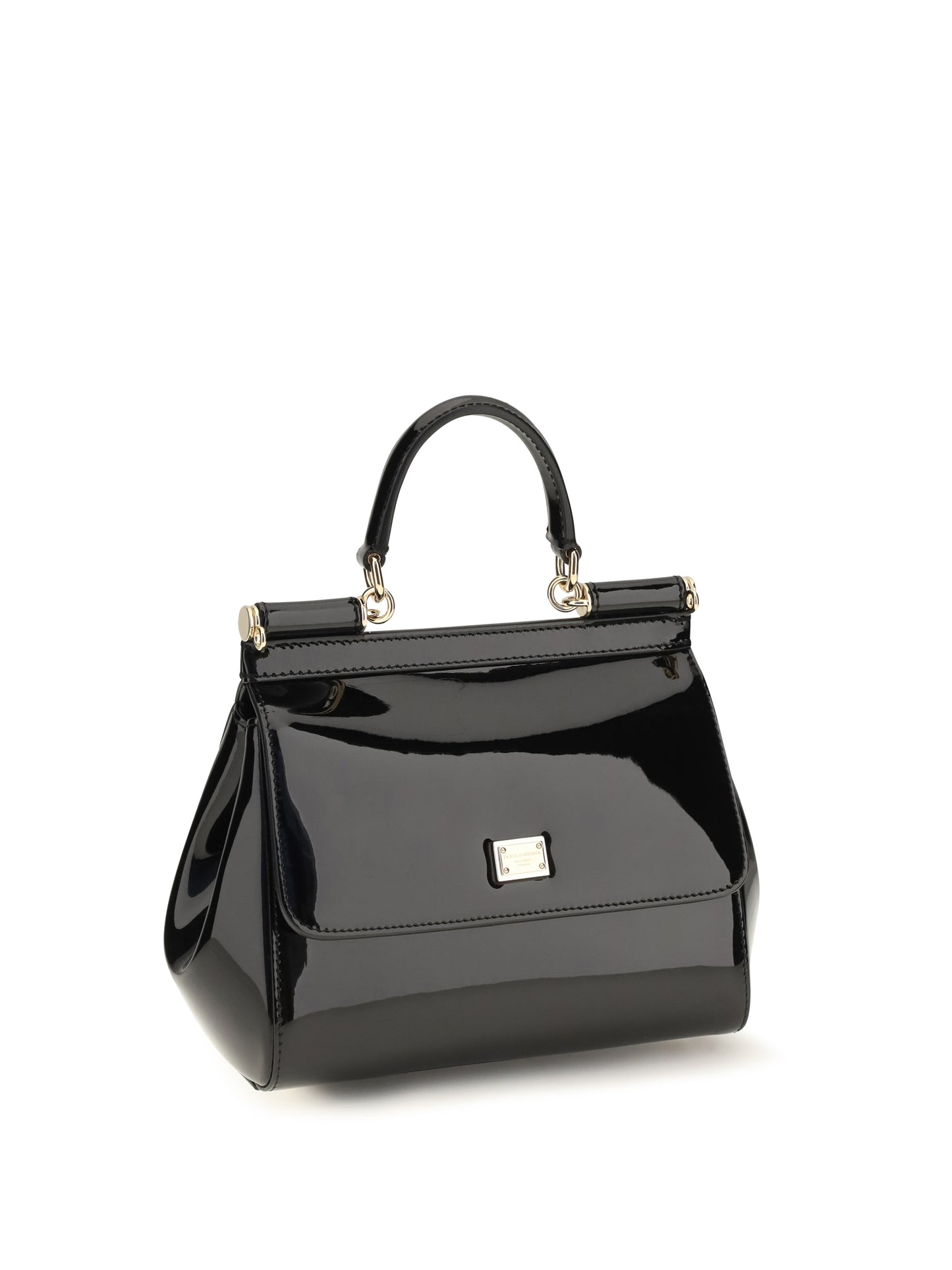 Dolce & Gabbana Women Small Sicily Patent Leather Handbag DOLCE & GABBANA