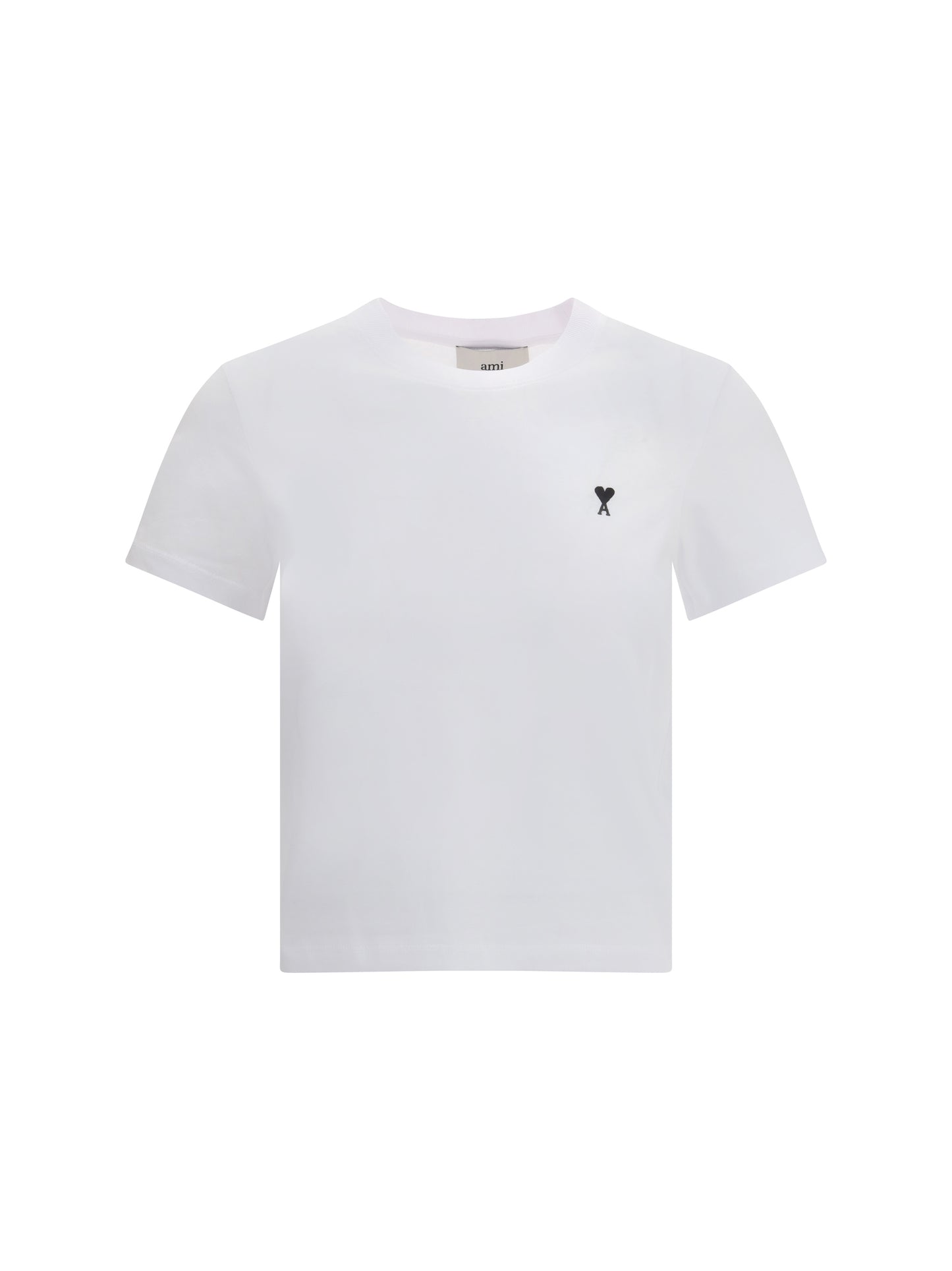 Ami Paris Women Ami De Coeur Cropped T-Shirt AMI PARIS