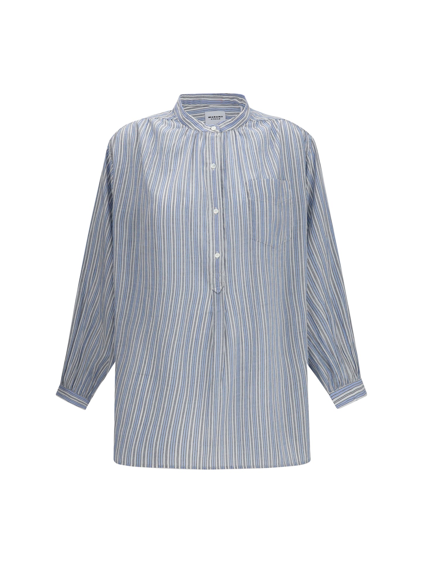 Marant Etoile Women Sapha Striped Cotton Voile Shirt ISABEL MARANT ETOILE