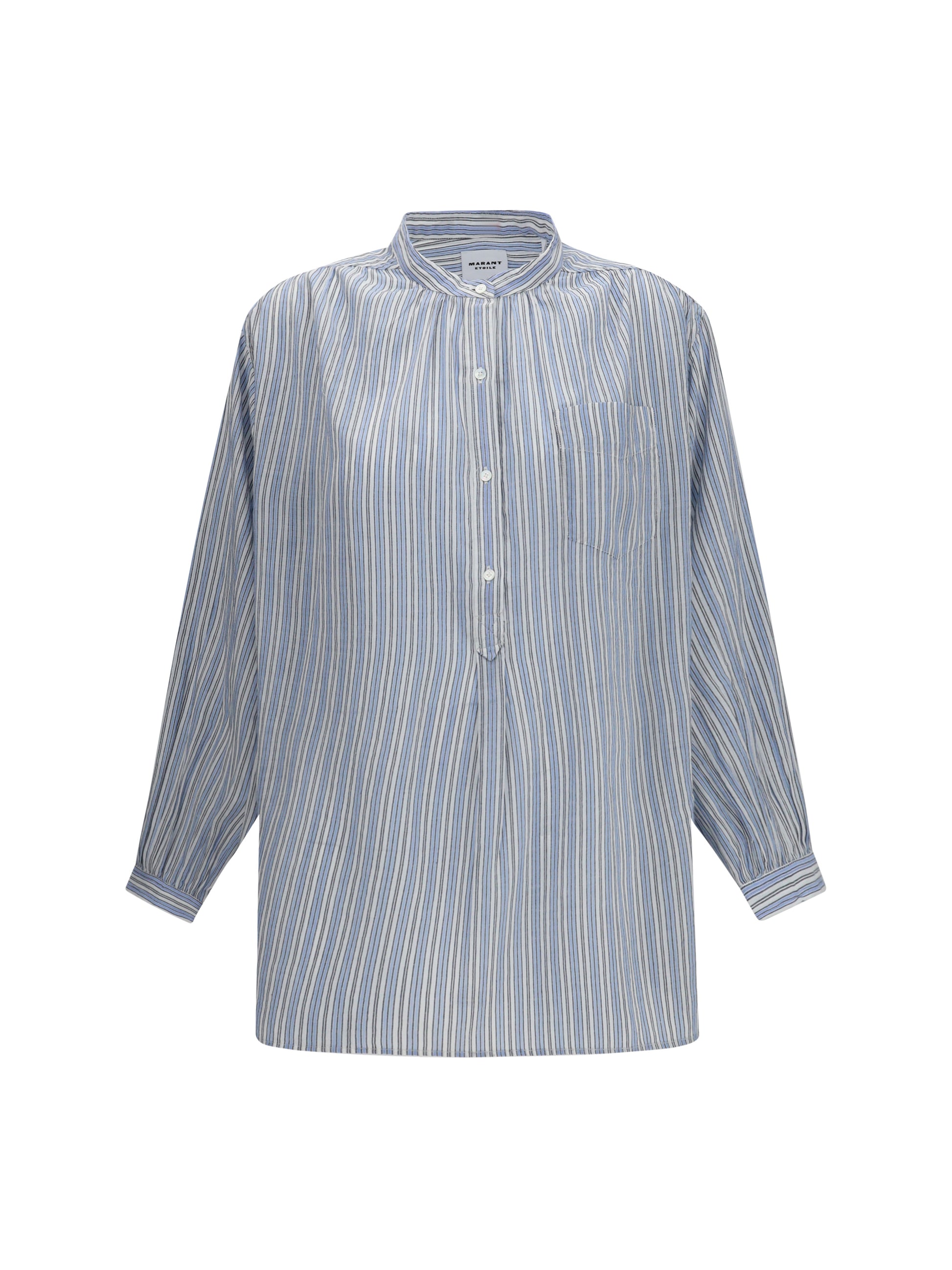 Marant Etoile Women Sapha Striped Cotton Voile Shirt ISABEL MARANT ETOILE