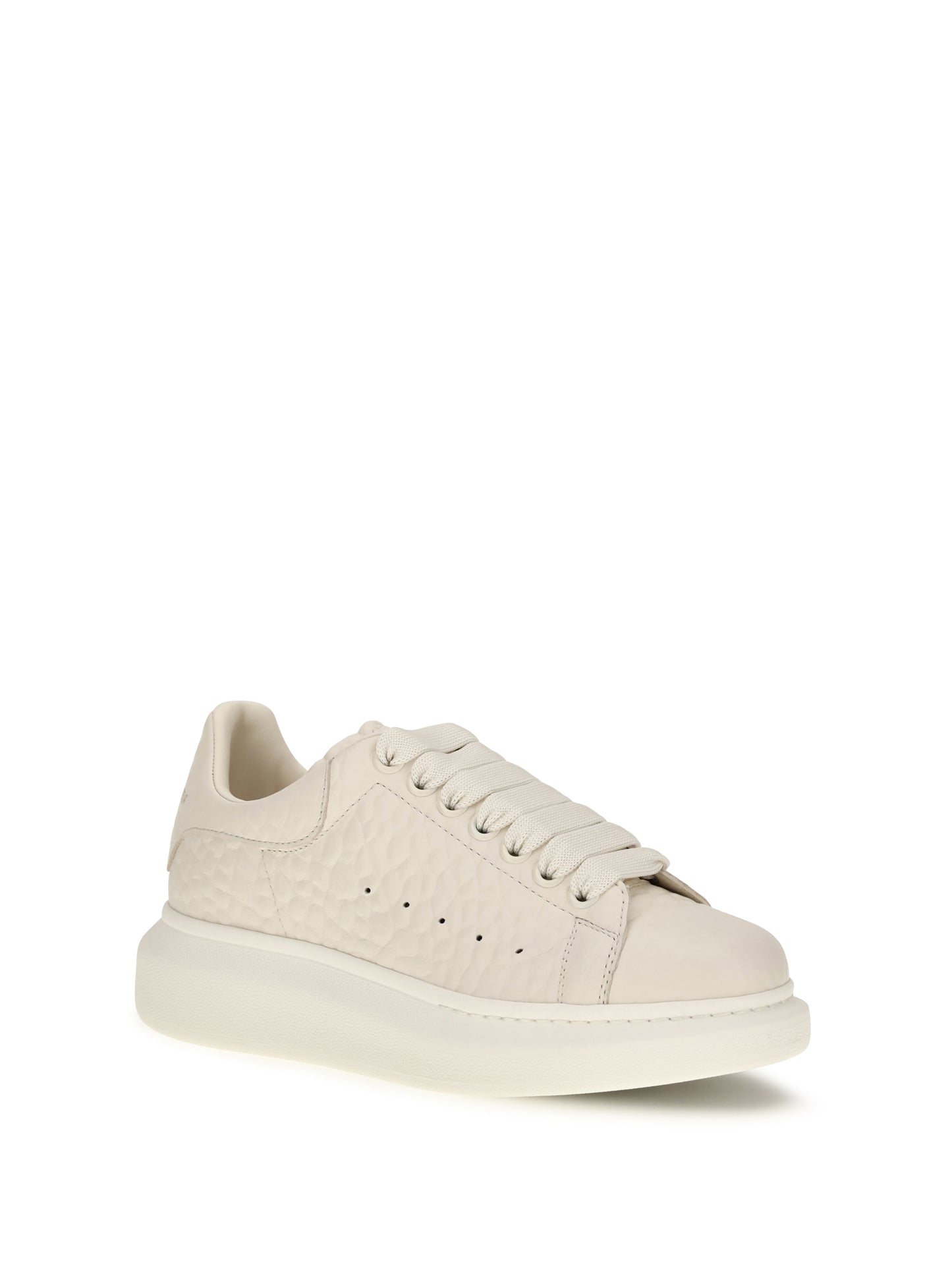 Alexander Mcqueen Women Oversized Pebbled Leather Sneakers ALEXANDER MCQUEEN