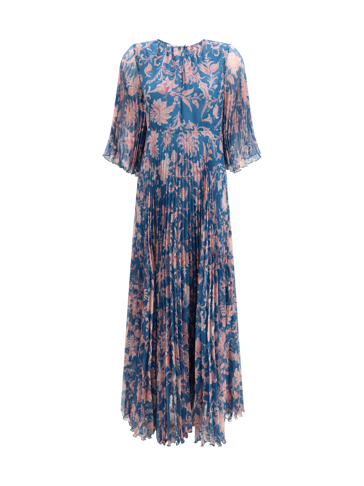 Etro Women Maxi Pleated Dress With Flared Sleeves ETRO