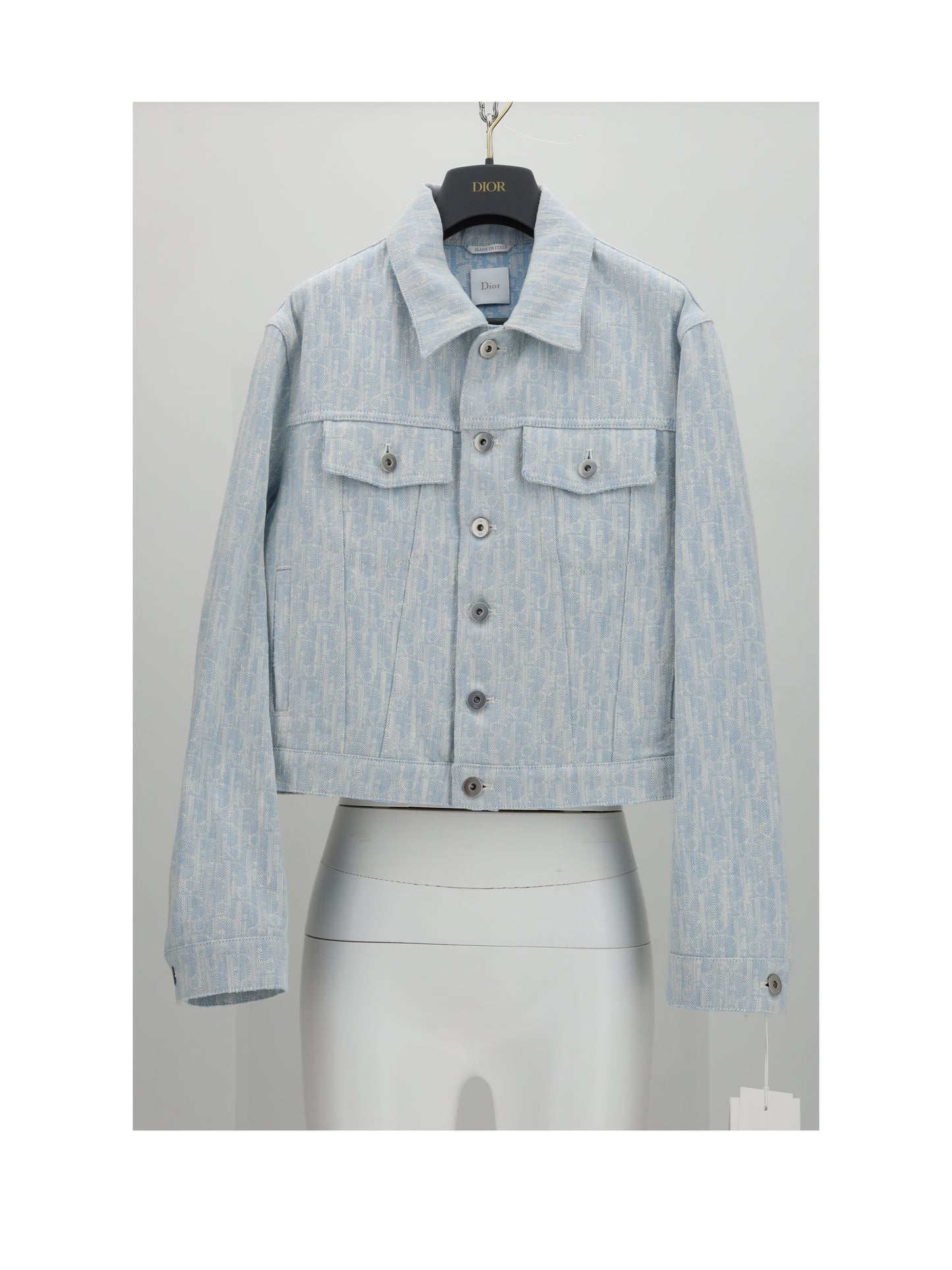 Dior Women Jacket Denim Oblique Chiaro CHRISTIAN DIOR