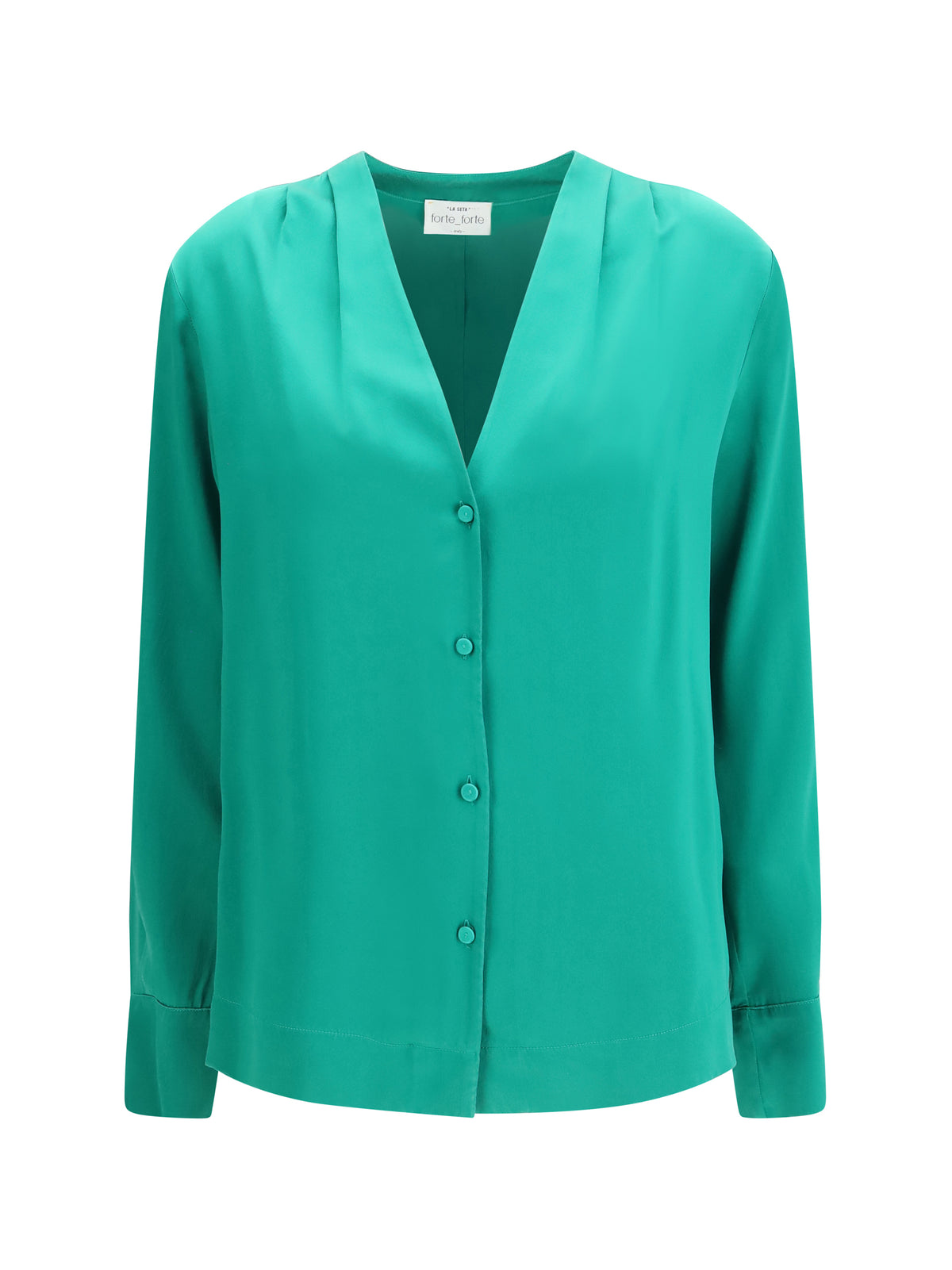 Forte_Forte Women Silk Satin Shirt FORTE FORTE
