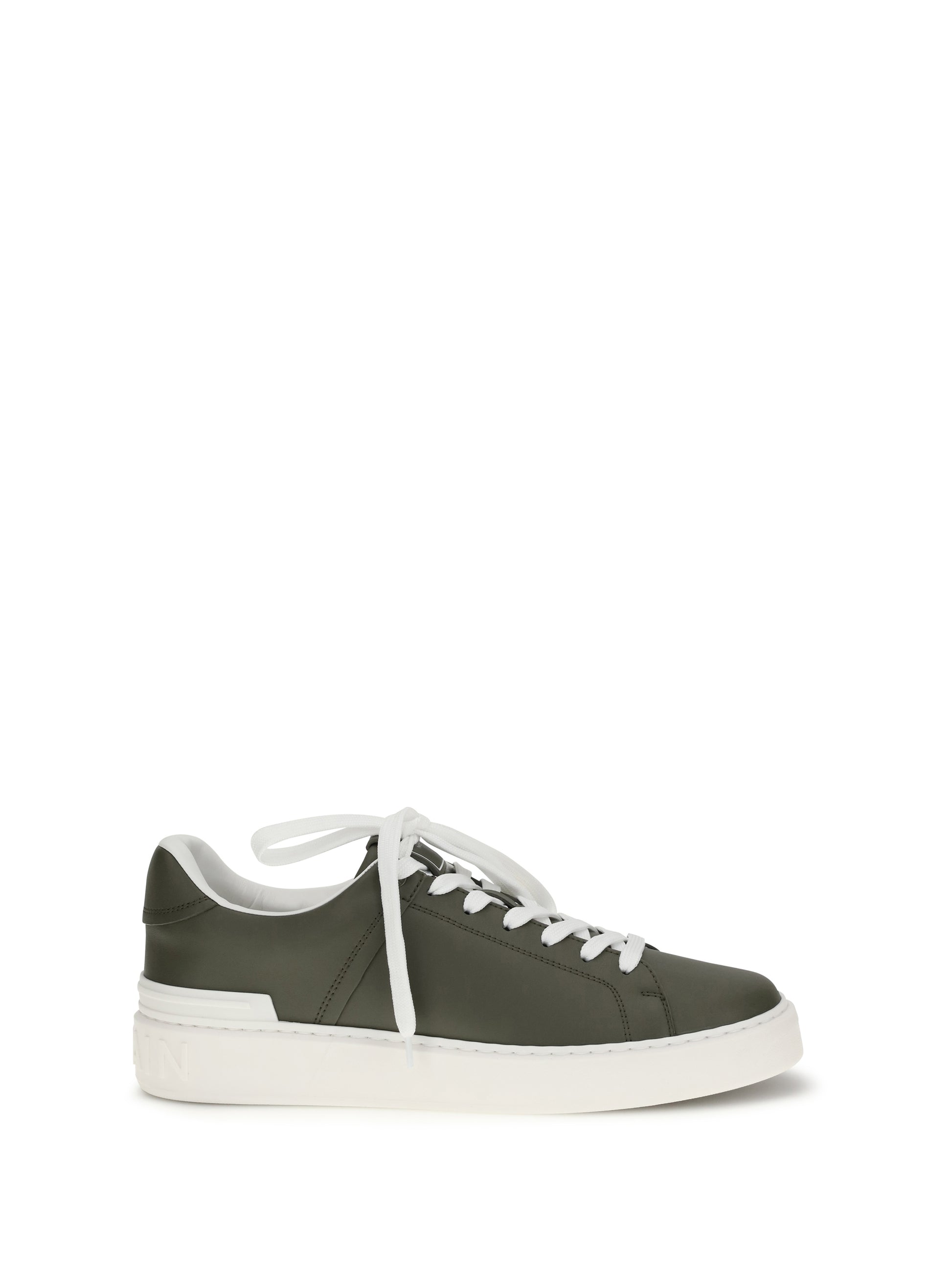 Balmain Men B-Court Sneakers In Calfskin Leather BALMAIN