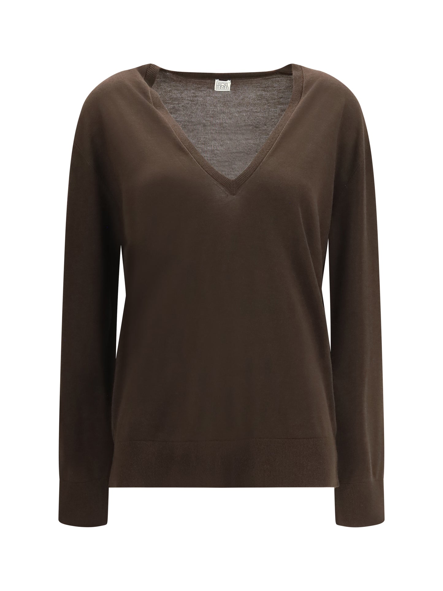 Toteme Women V-Neck Cashmere-Blend Sweater TOTEME