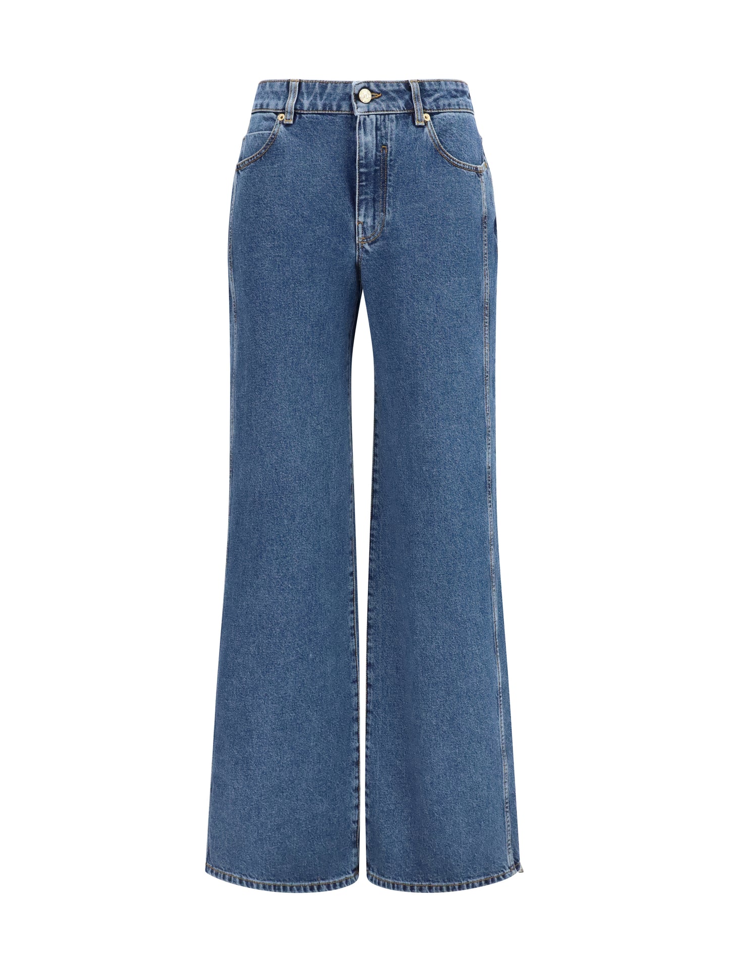 Balmain Women Straight Wide-Leg Jeans BALMAIN