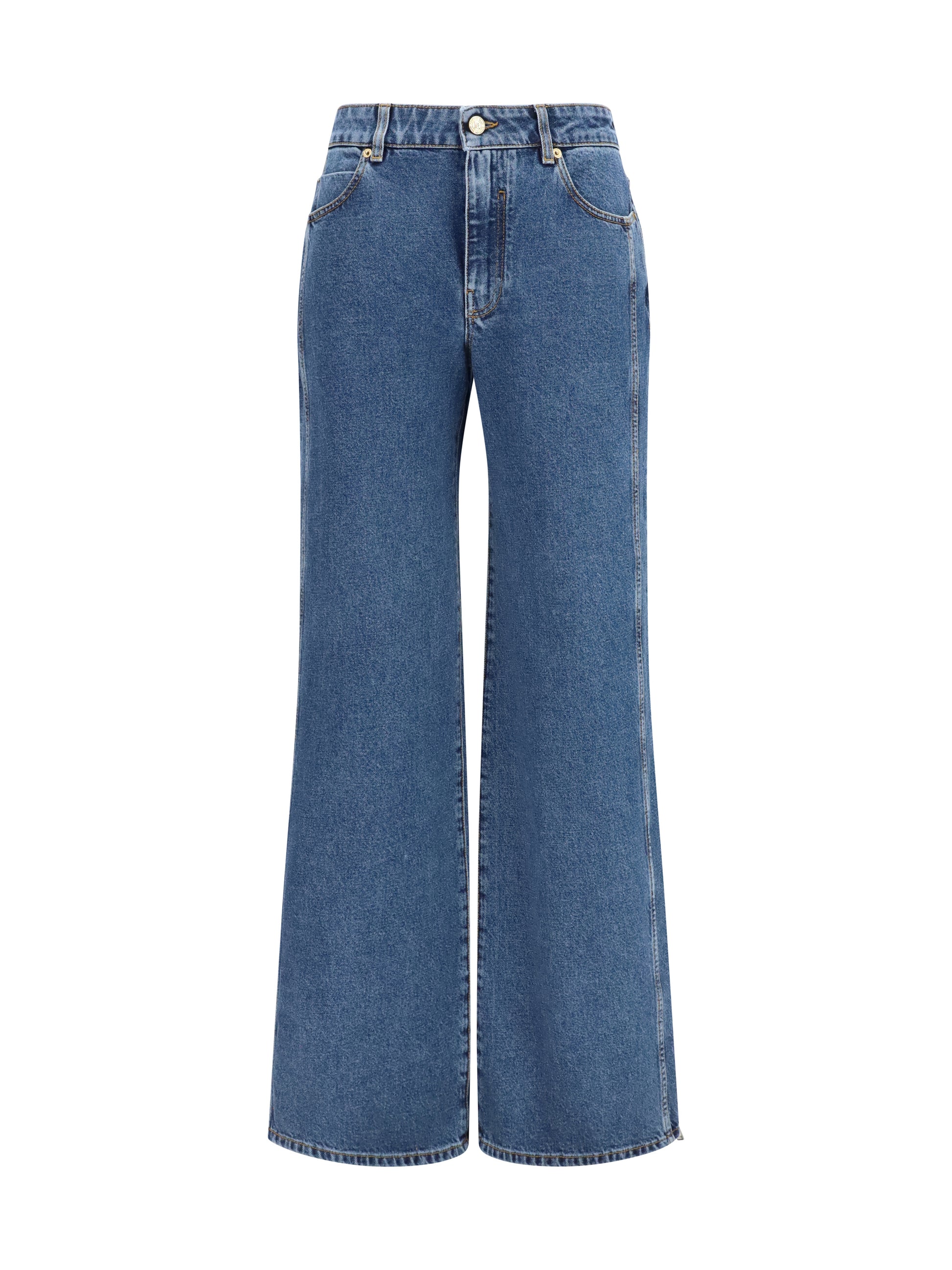 Balmain Women Straight Wide-Leg Jeans BALMAIN