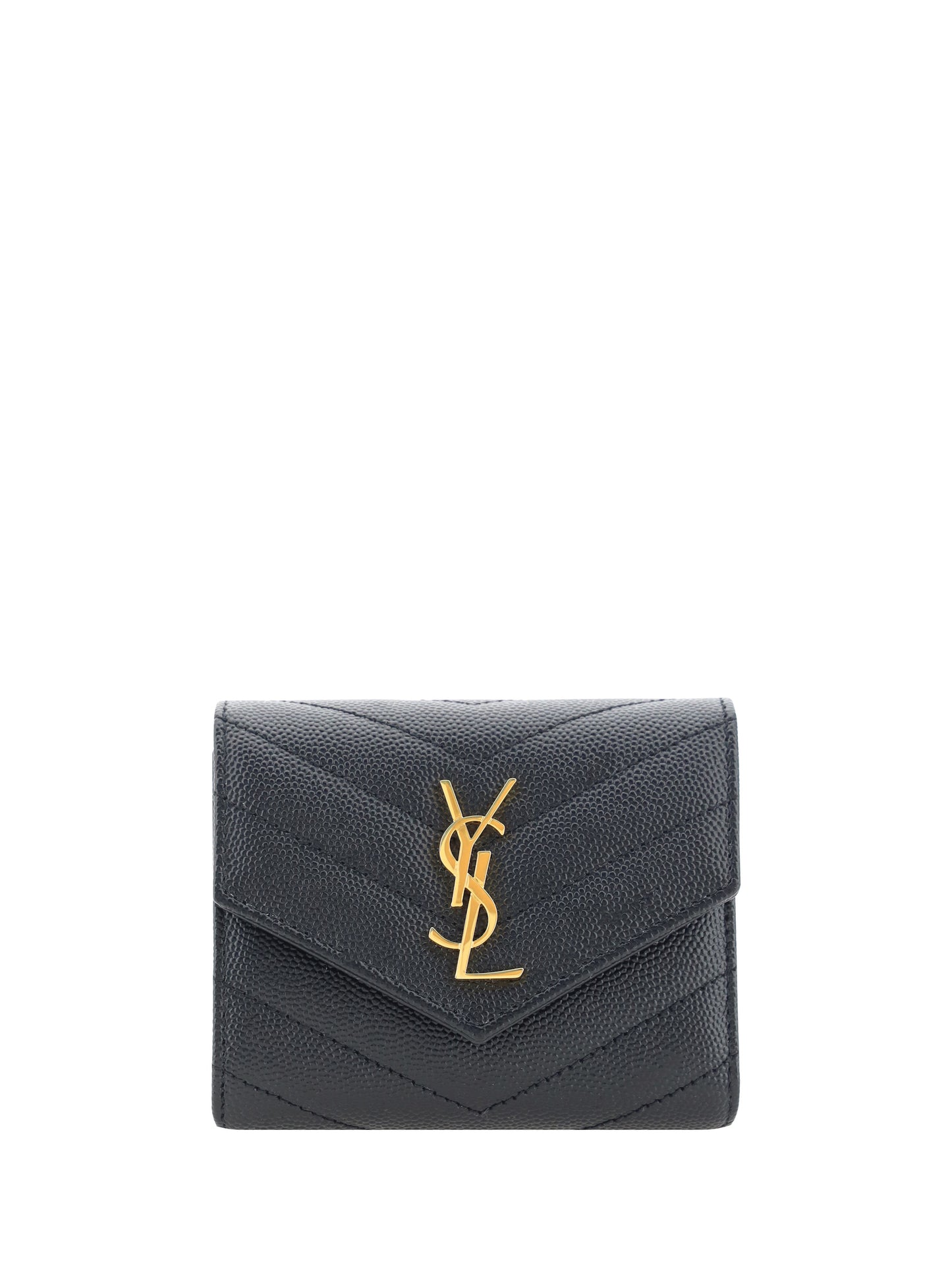 Saint Laurent Women Cassandre Leather Wallet SAINT LAURENT