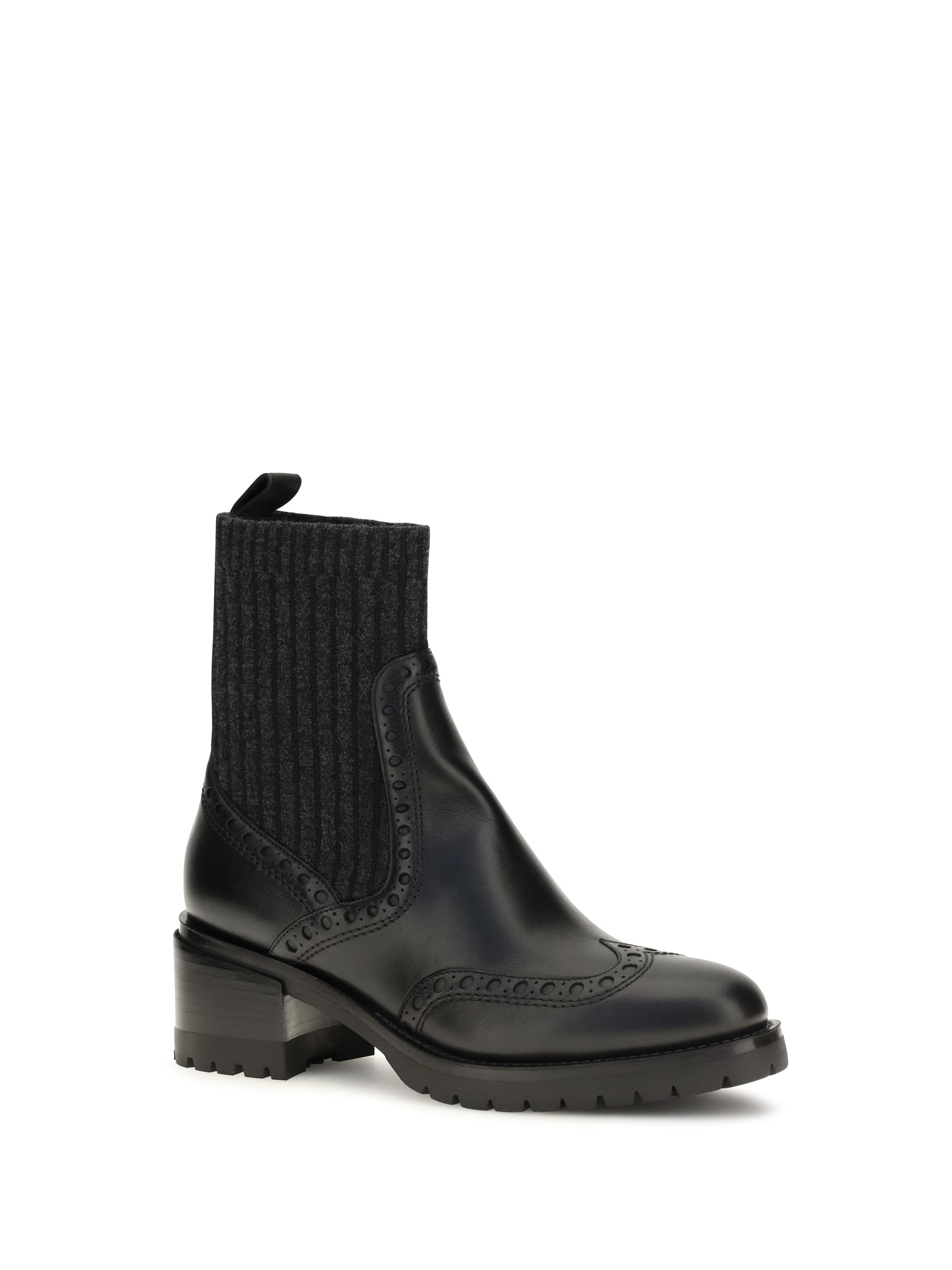 Santoni Women Ferret Leather Boots SANTONI