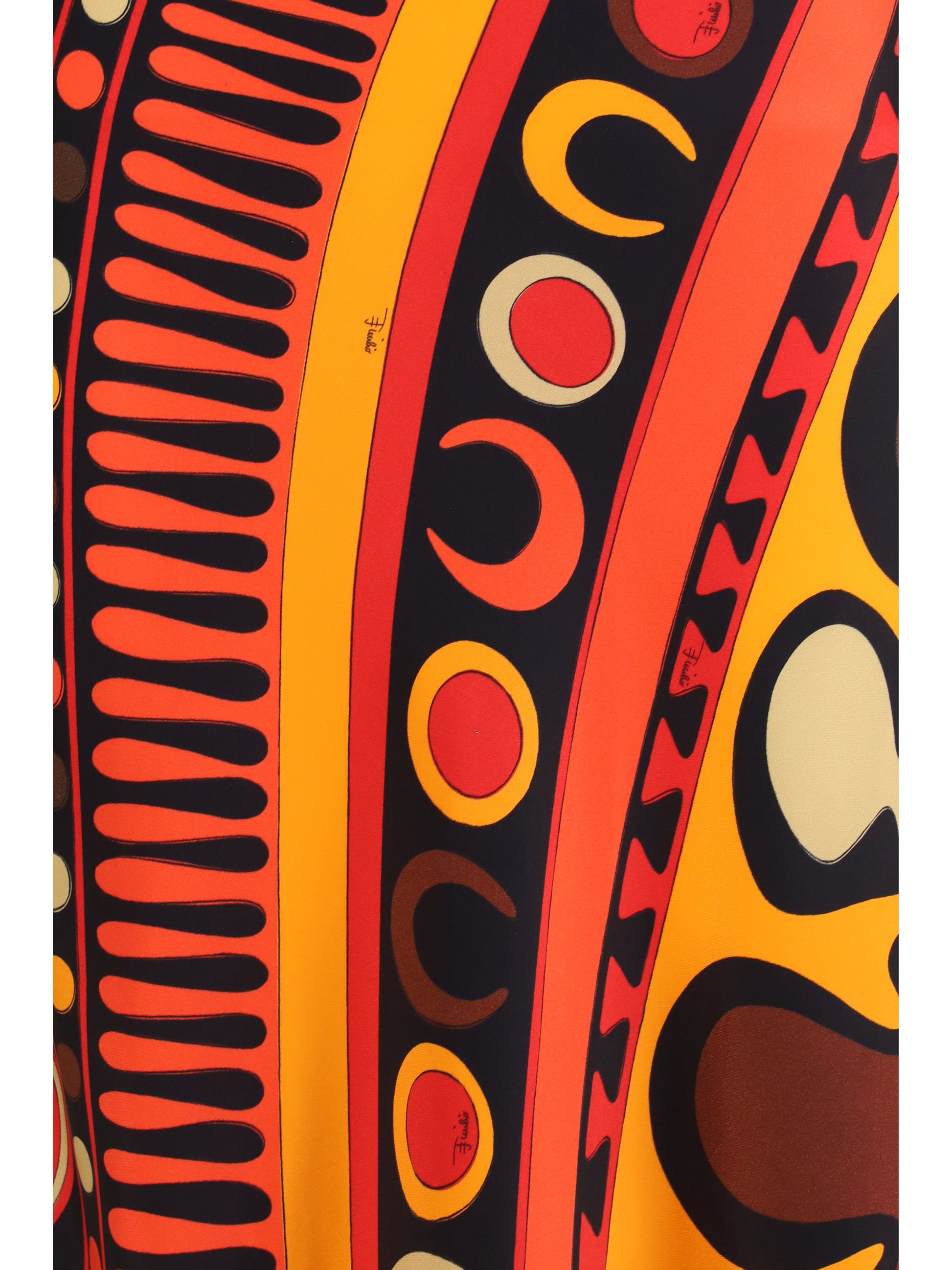 Pucci Women Long Silk-Blend Printed Dress PUCCI
