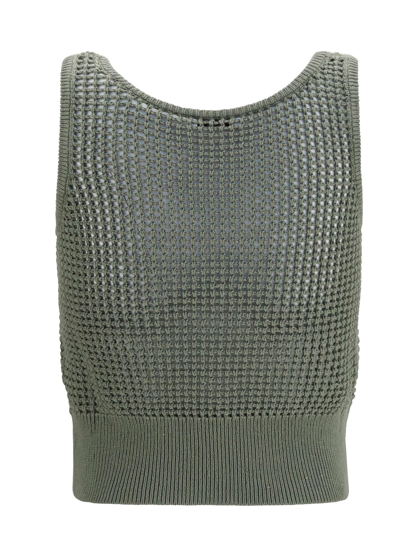 Brunello Cucinelli Women Perforated Sequin Tank Top BRUNELLO CUCINELLI