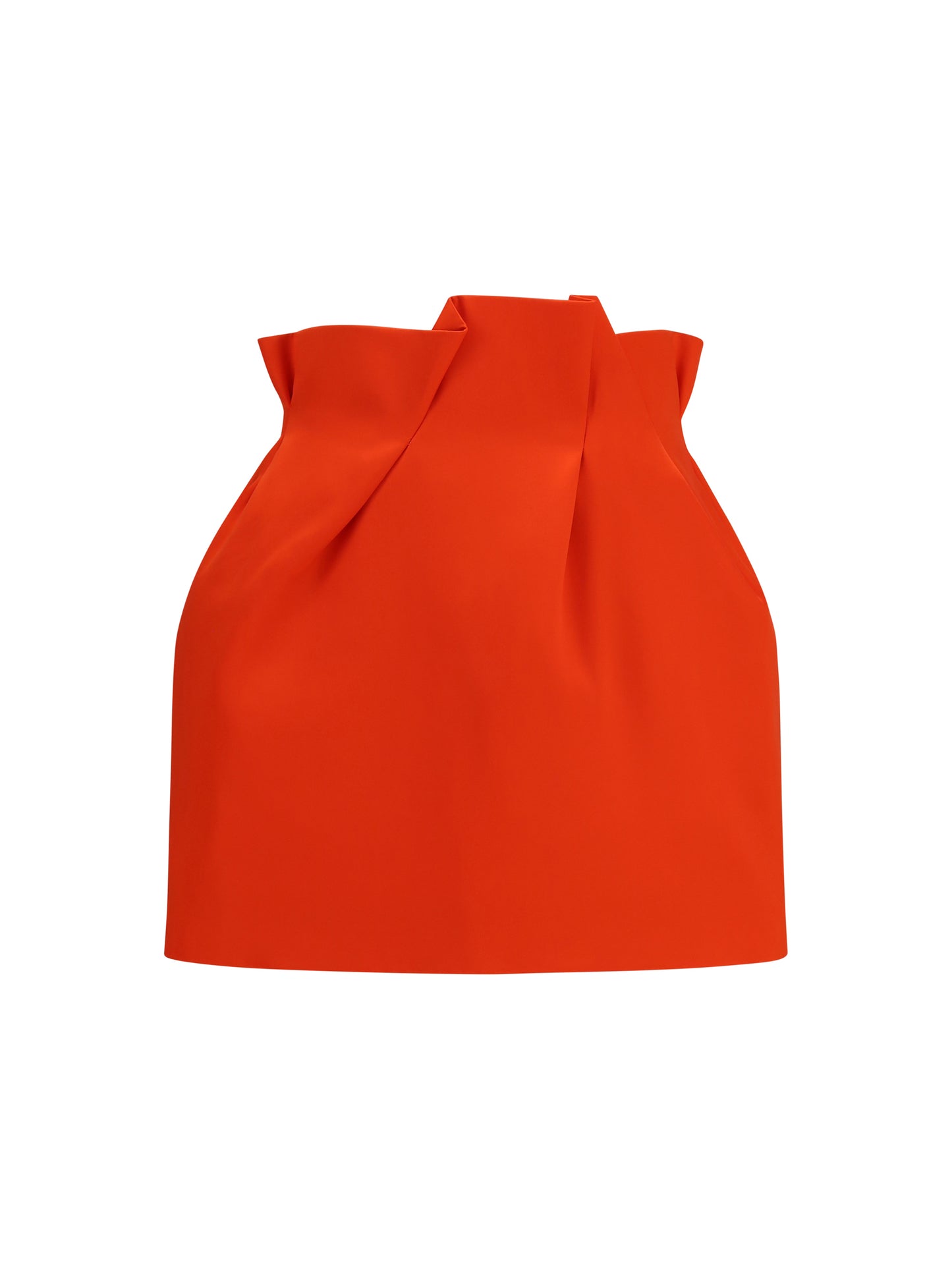 Magda Butrym Women Silk Mini Skirt With Ruffled Waist