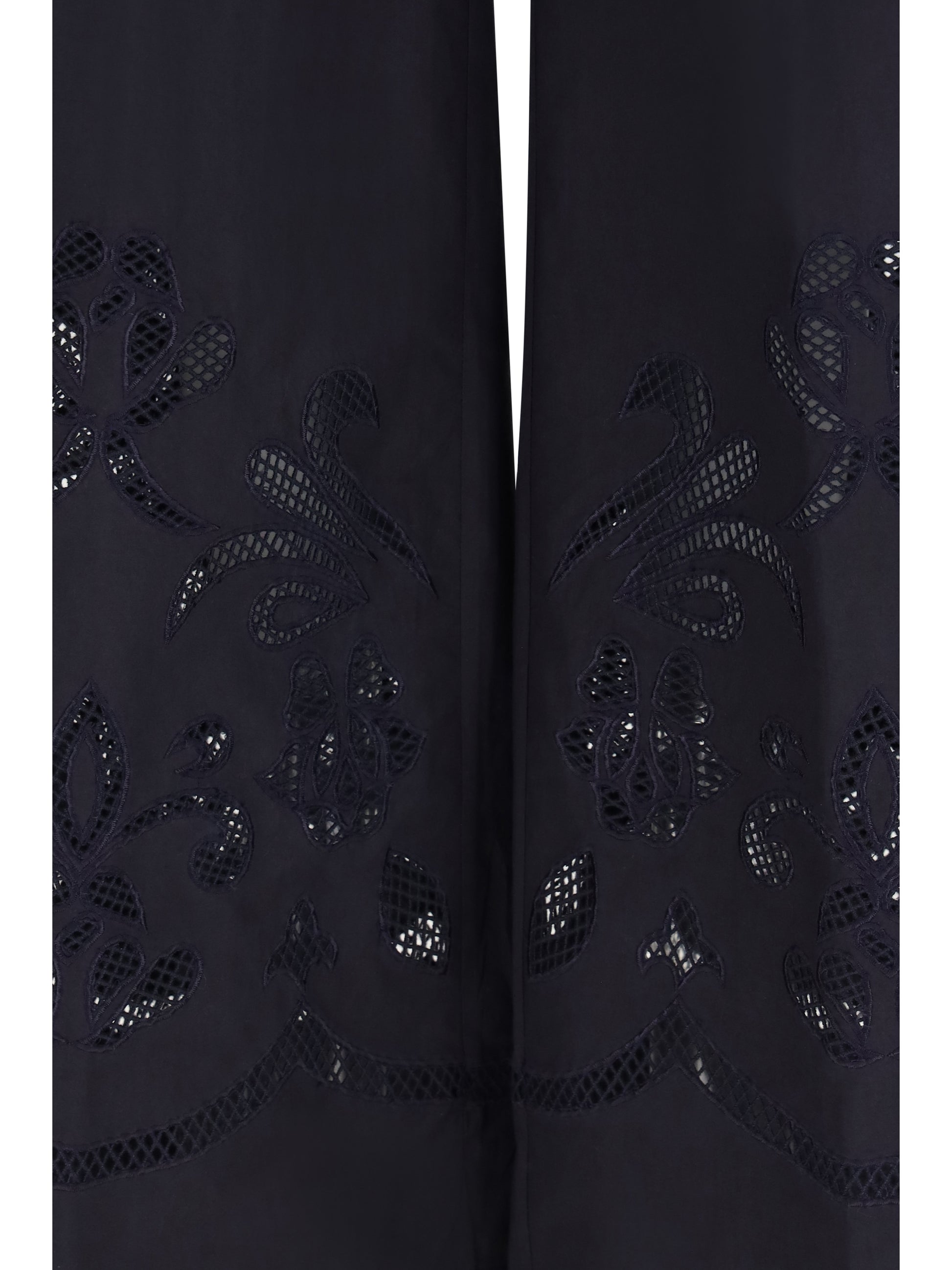 Forte_Forte Women Embroidered Cotton Pants FORTE FORTE