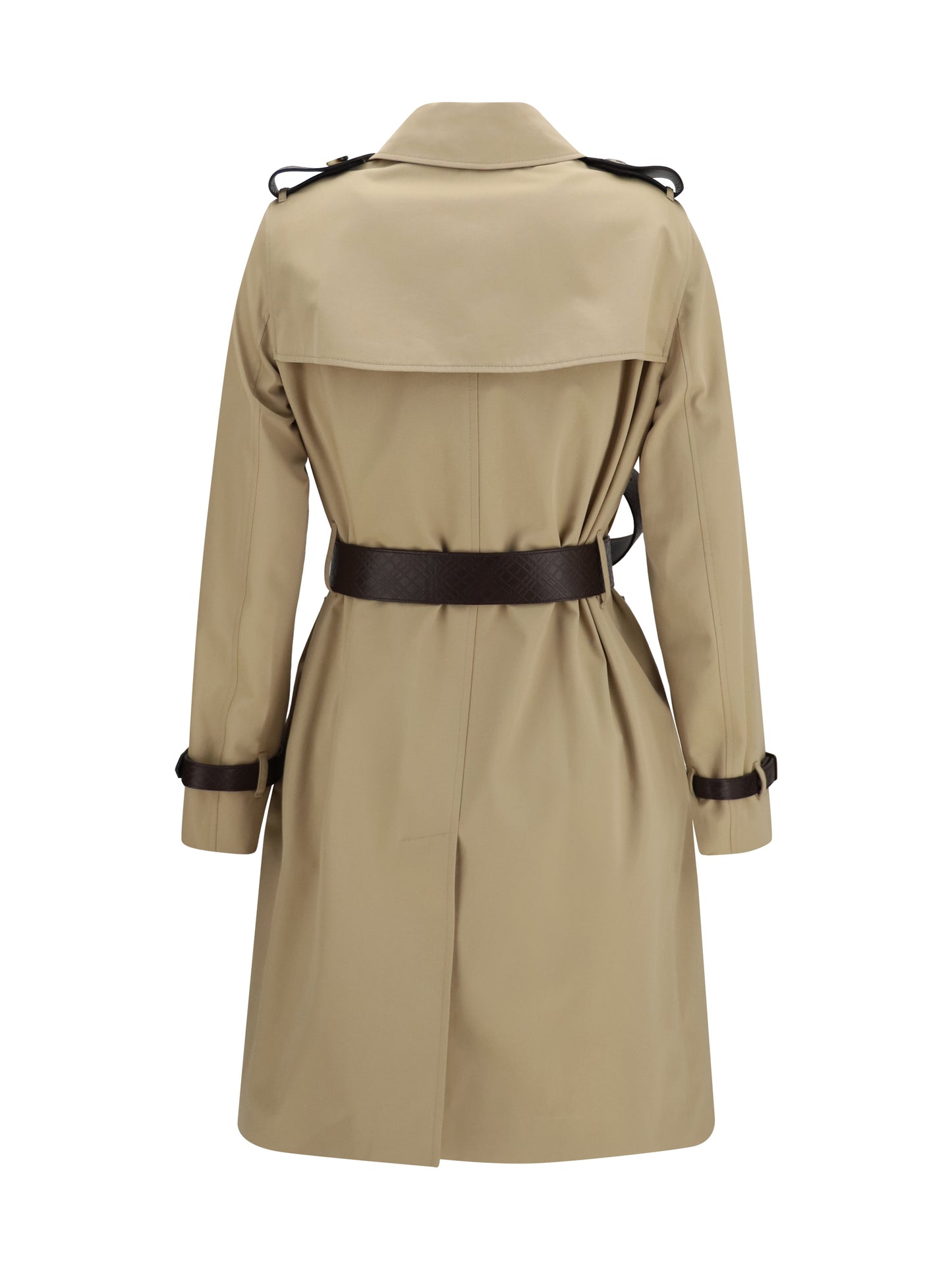 Burberry Women Kensington Midi Leather Trench BURBERRY