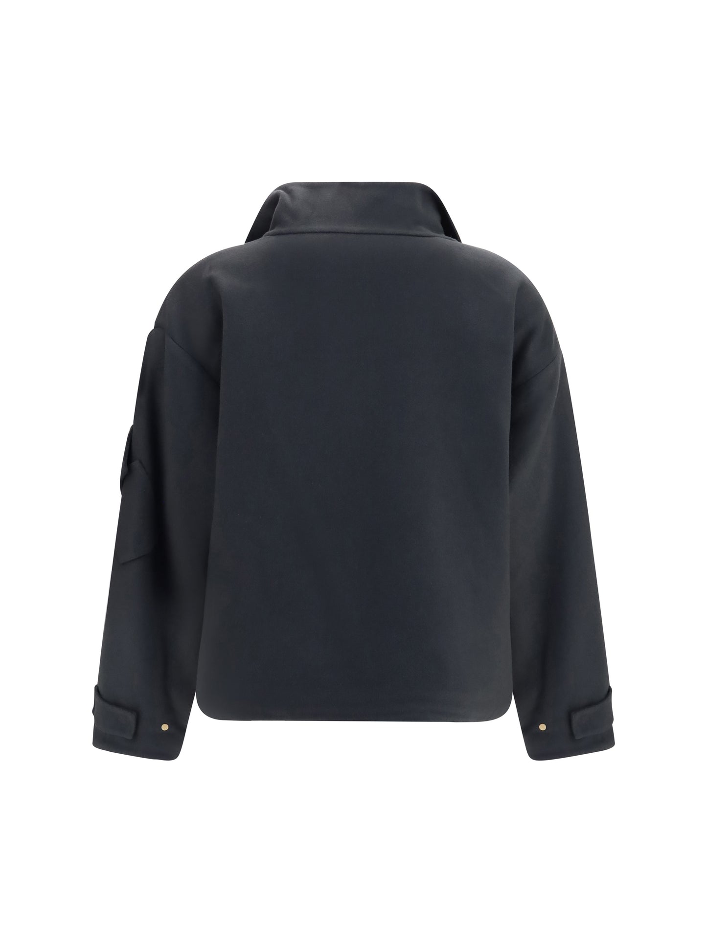 Giorgio Armani Women Coat Caban In Double Cashmere Blouson With High Collar GIORGIO ARMANI