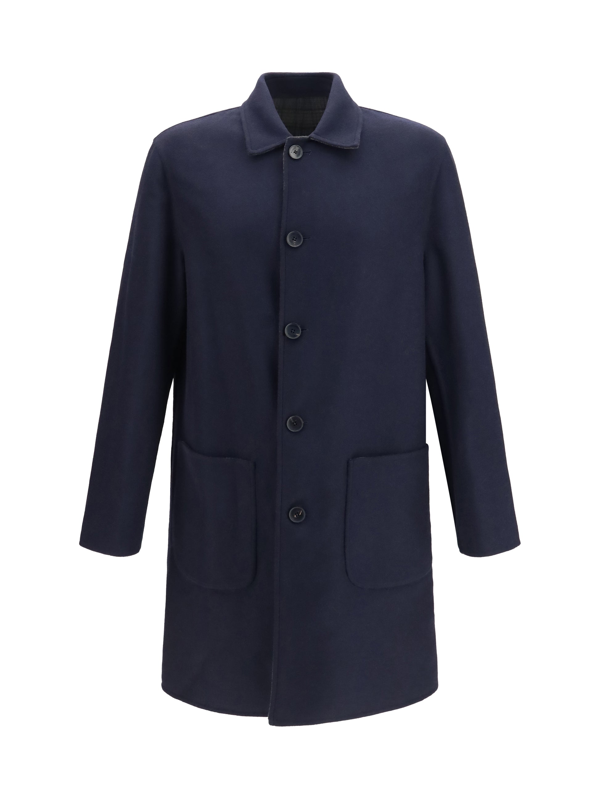 Etro Men Soho Reversible Wool-Blend Coat ETRO