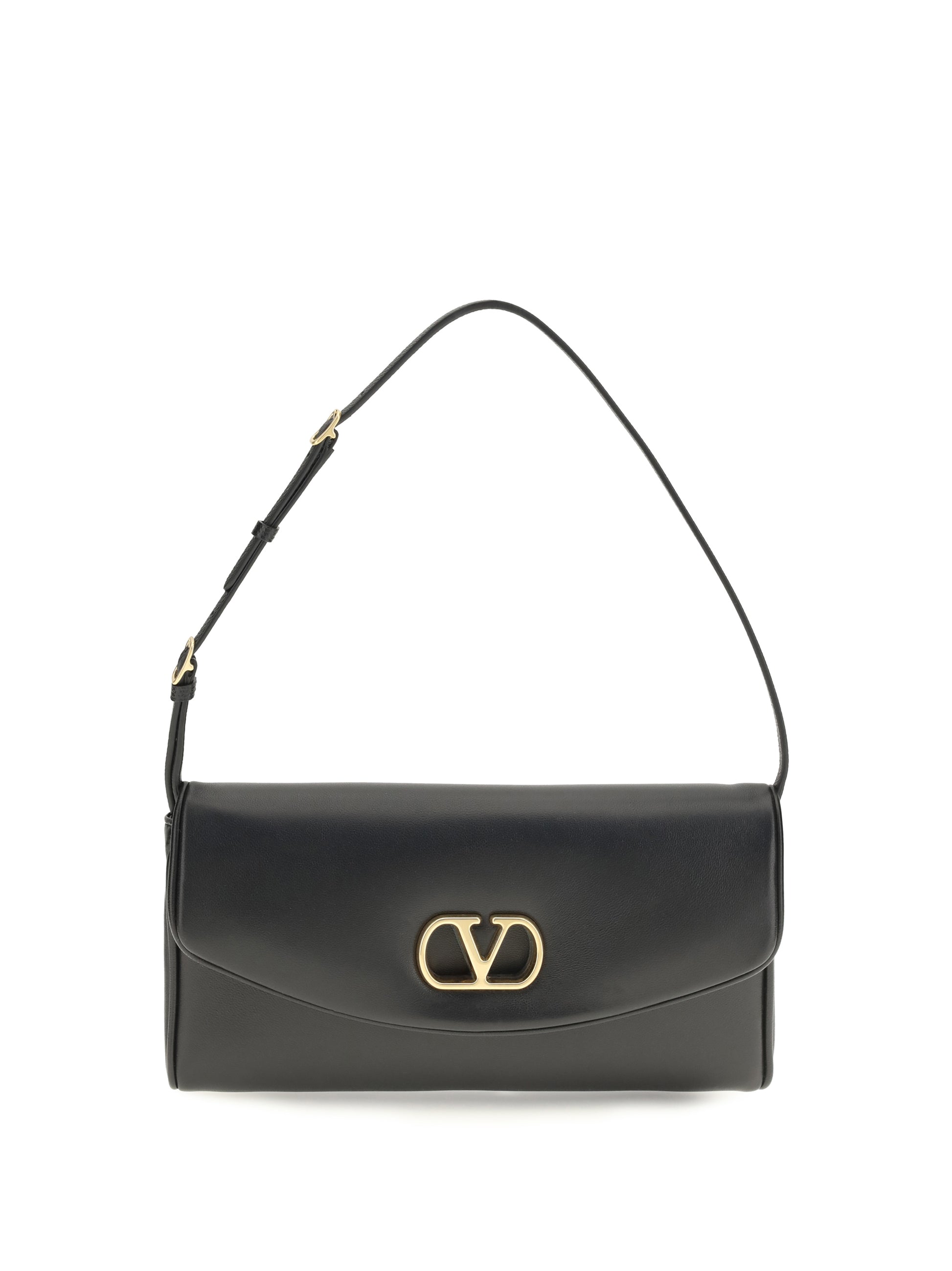 Valentino Garavani Women Devain Leather Shoulder Bag VALENTINO GARAVANI