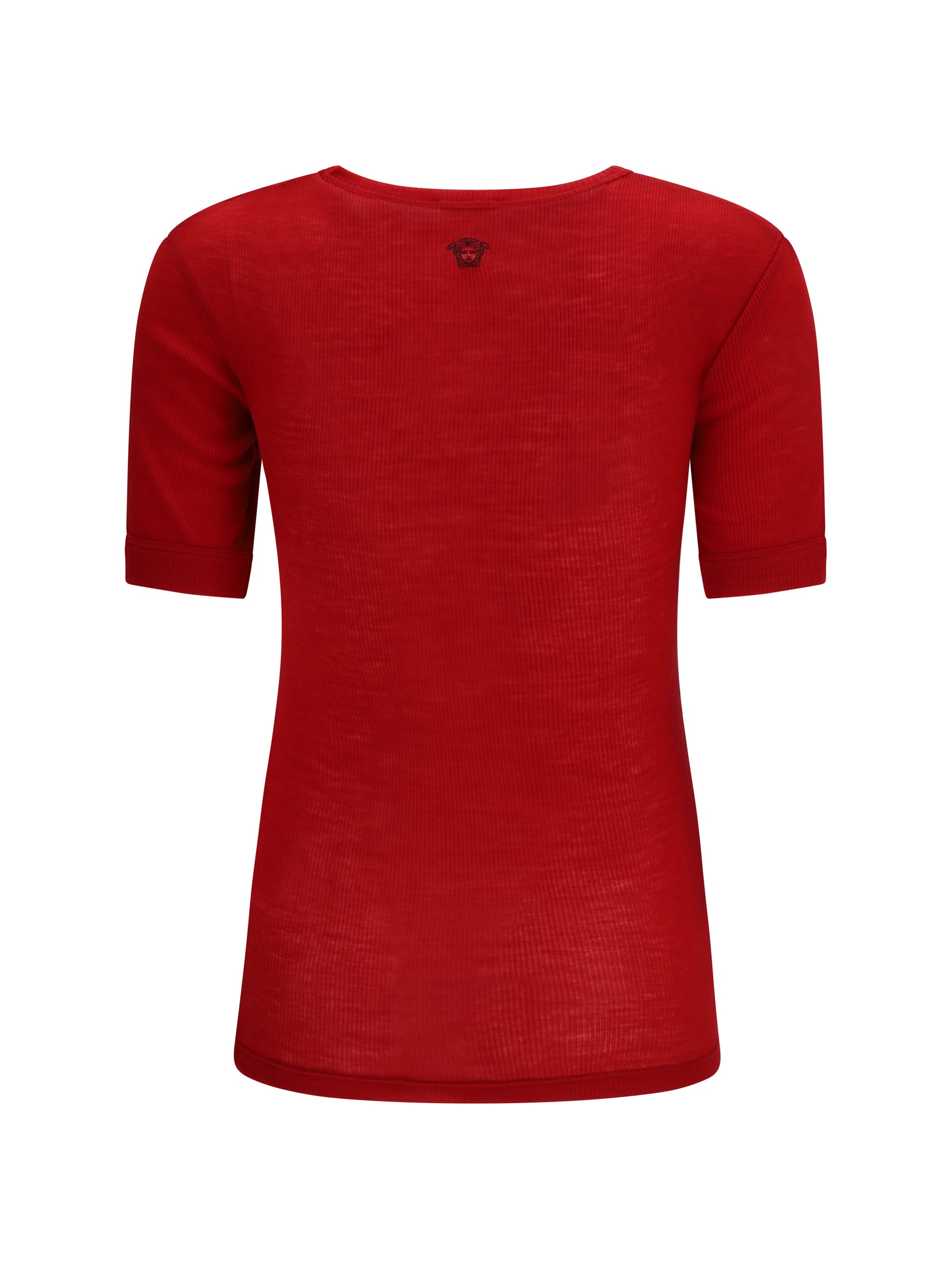 Versace Women Ribbed Knit T-Shirt VERSACE