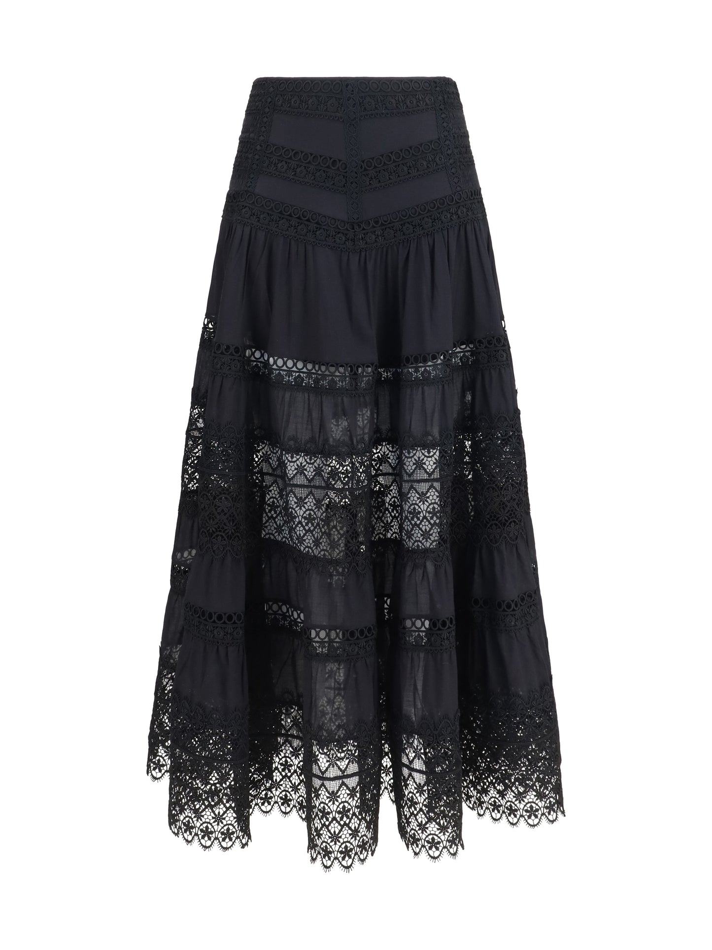 Charo Ruiz Women Serza Long Skirt In Cotton Voile CHARO RUIZ