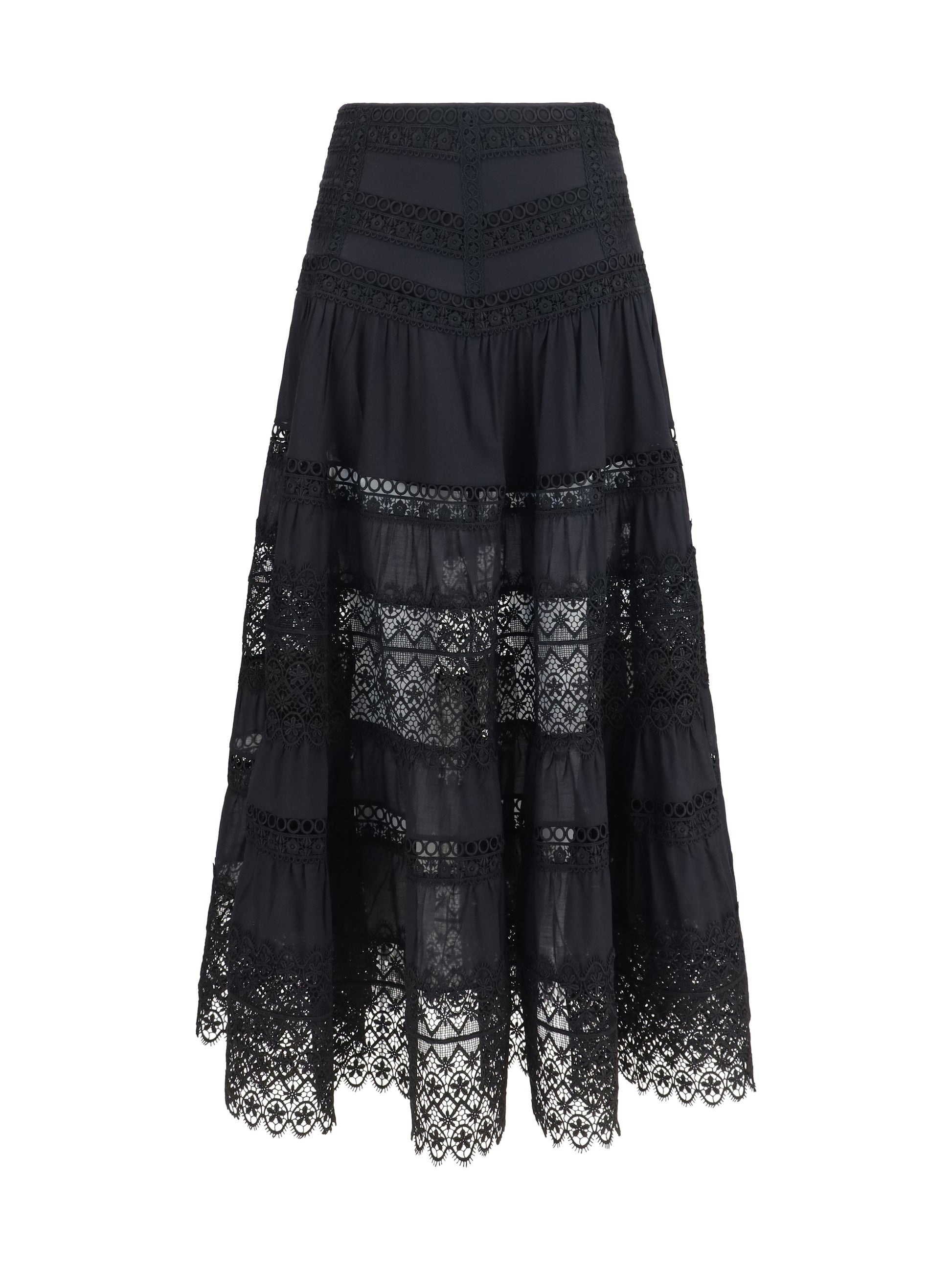 Charo Ruiz Women Serza Long Skirt In Cotton Voile CHARO RUIZ