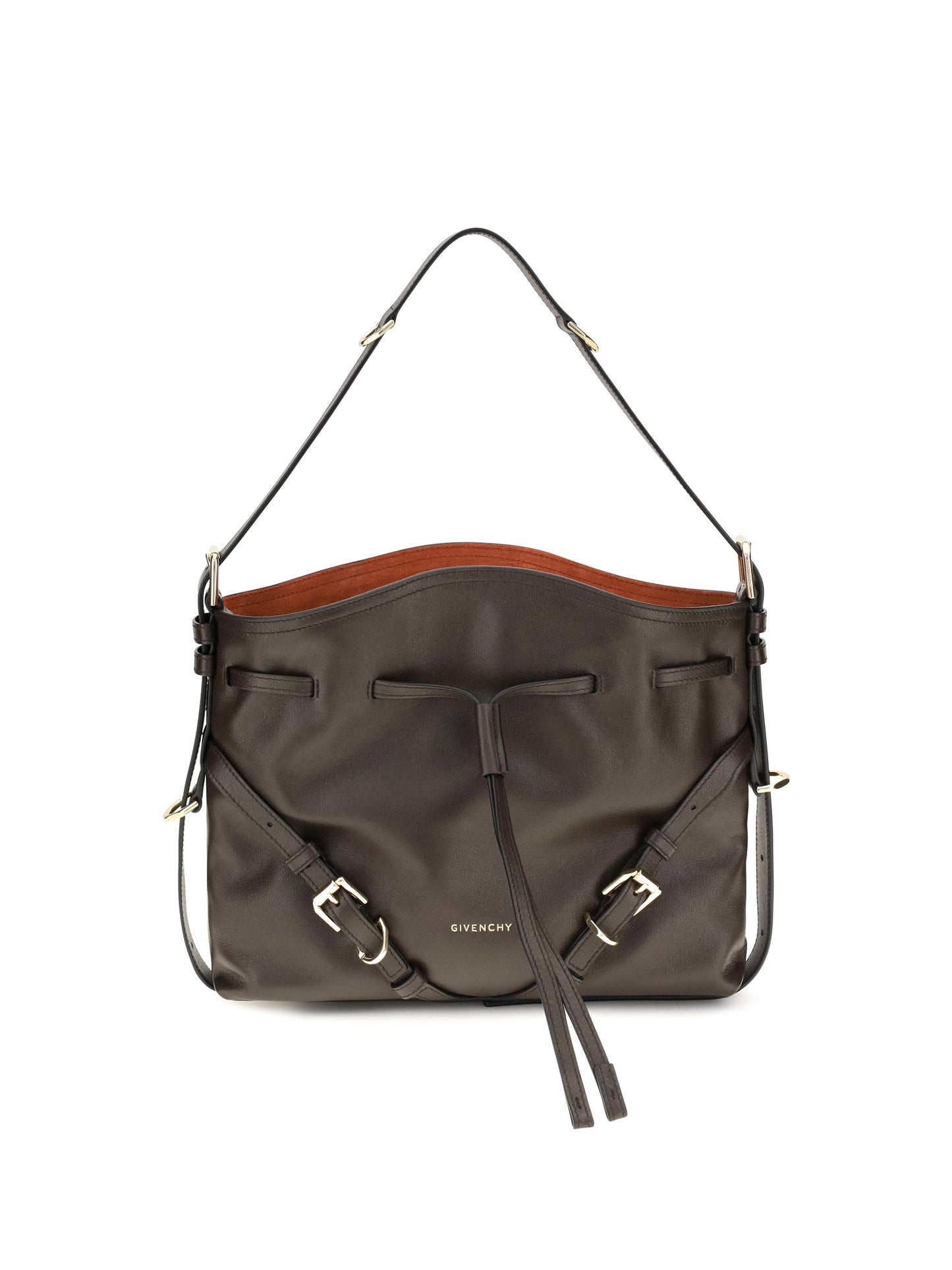Givenchy Women Small Voyou Bucket Handbag In Glossy Leather GIVENCHY