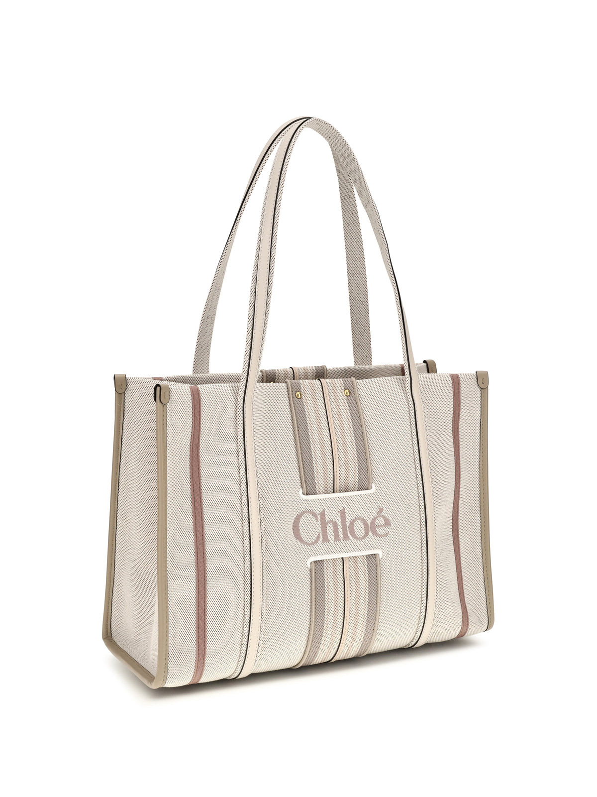 Chloé Women Woody Loop Canvas Tote Bag CHLOE