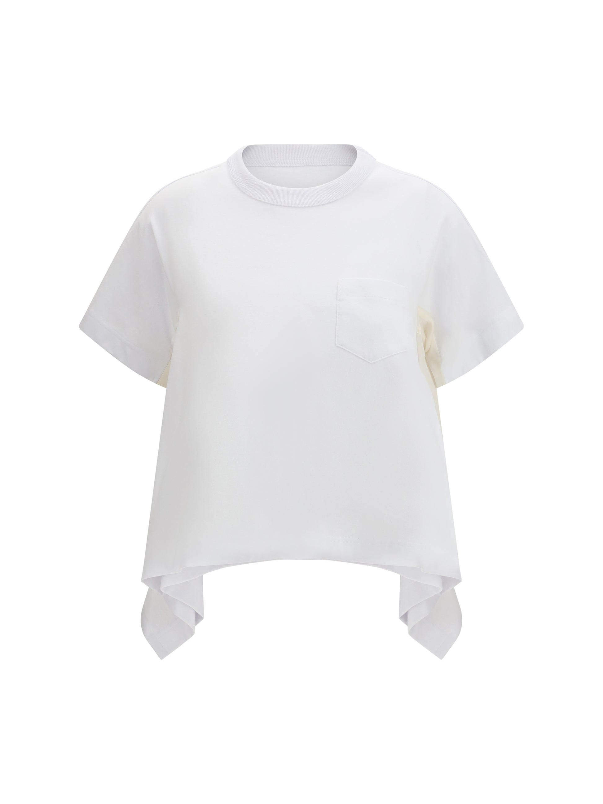 Sacai Women Pocket And Draped T-Shirt SACAI