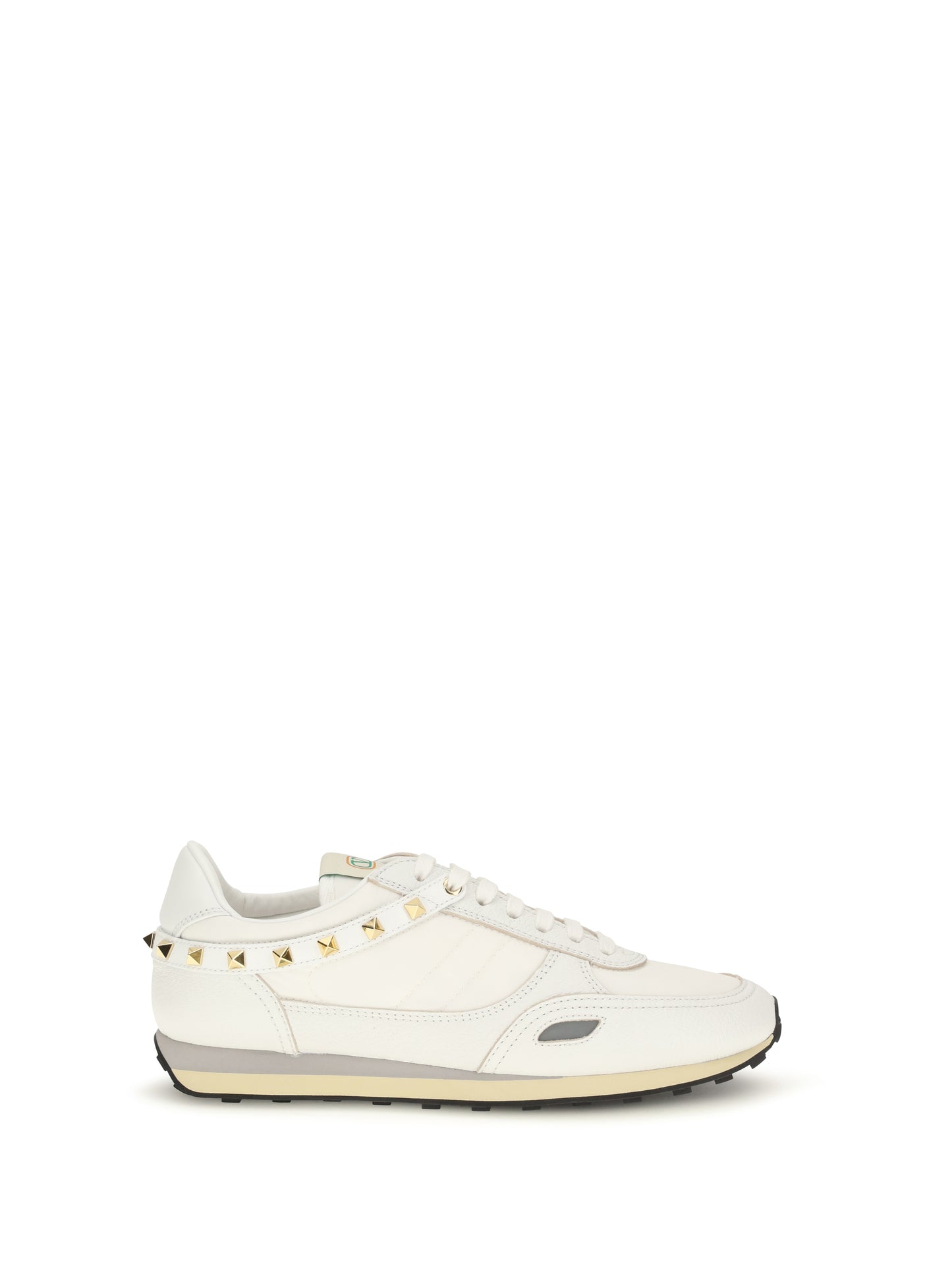 Valentino Garavani Men Stud Up Sneakers In Leather And Nylon VALENTINO GARAVANI
