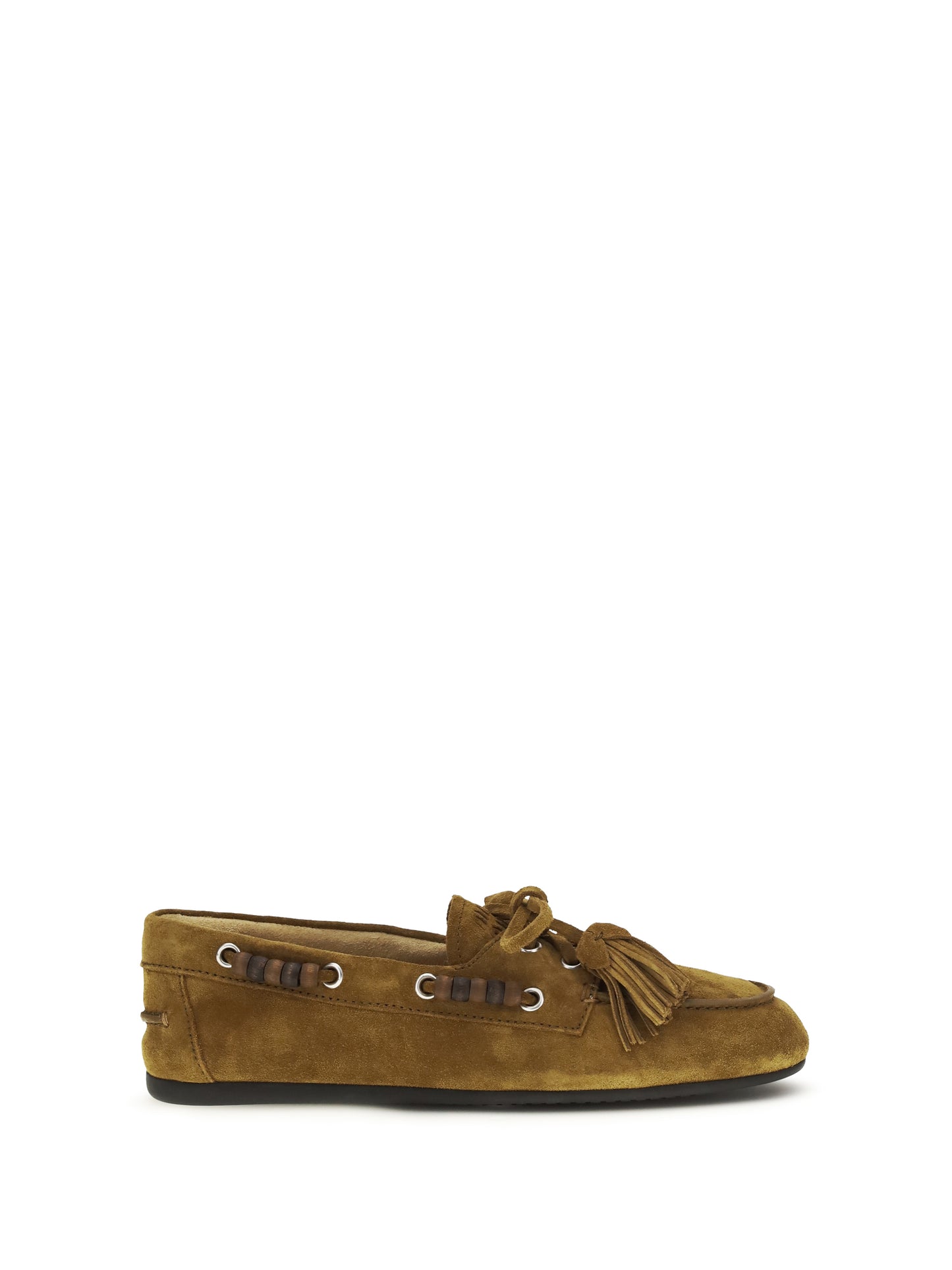 Miu Miu Women Boat Suede Loafers MIU MIU