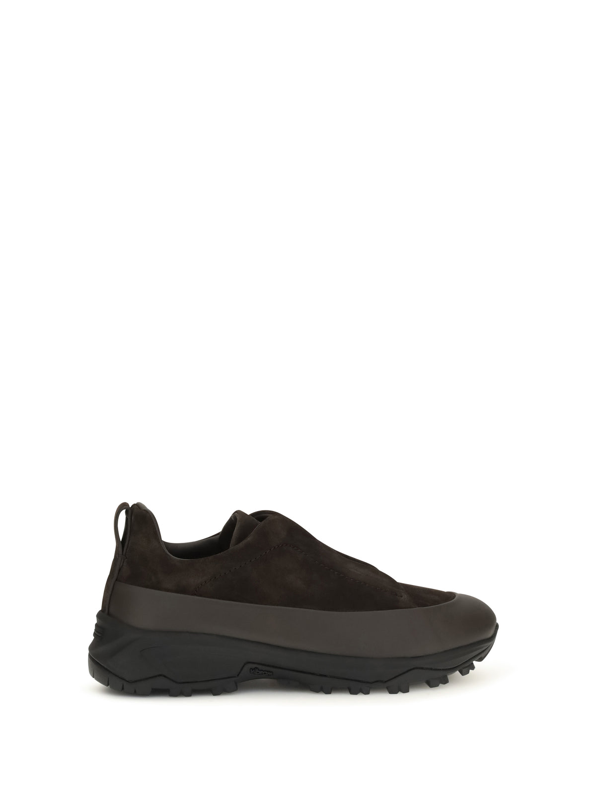 Zegna Men Triple Stitch™ Monte Leather And Suede Sneakers ZEGNA
