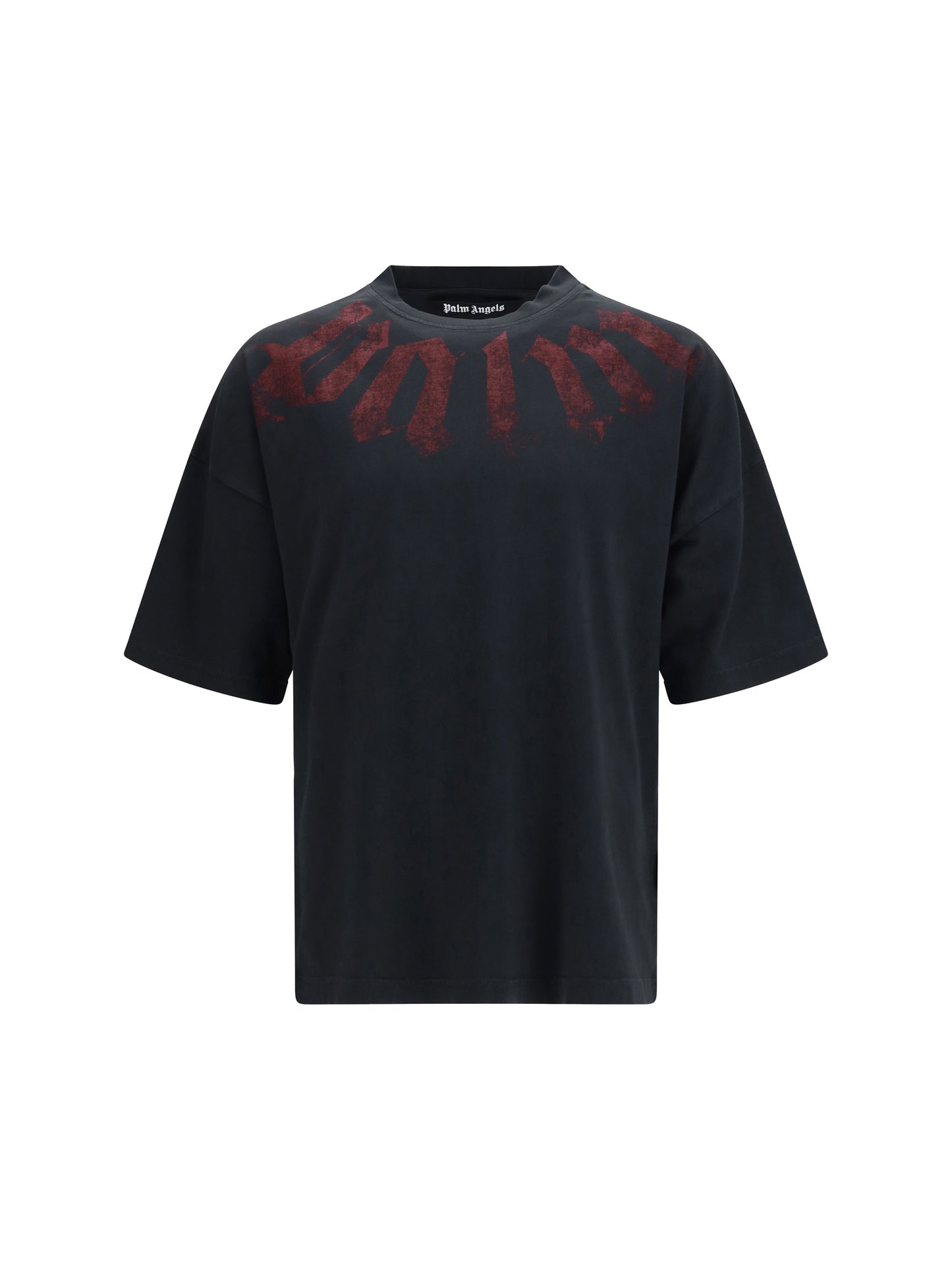 Palm Angels Men Big Neck Logo T-Shirt PALM ANGELS