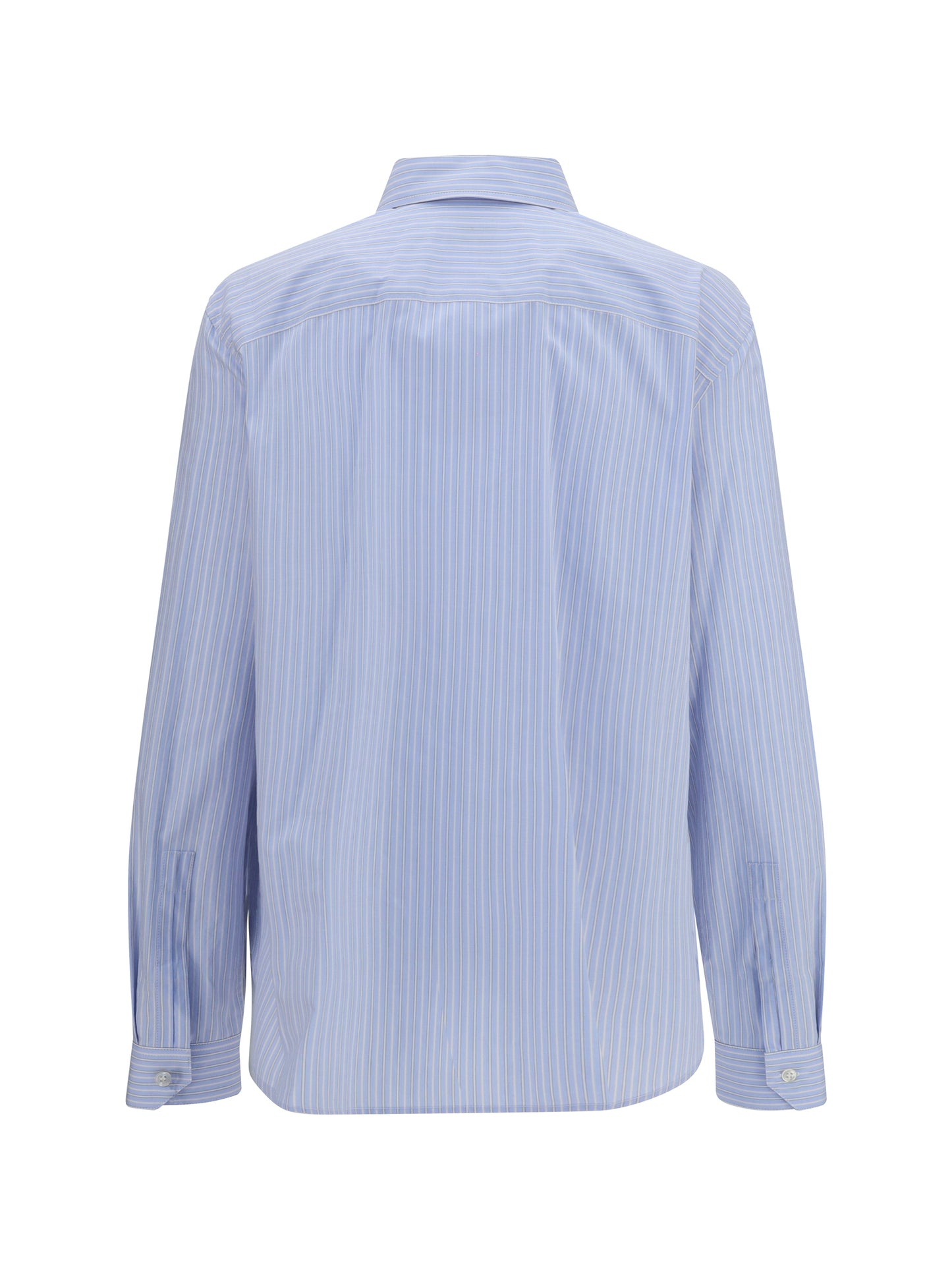 Saint Laurent Women Cassandre Striped Poplin Shirt SAINT LAURENT