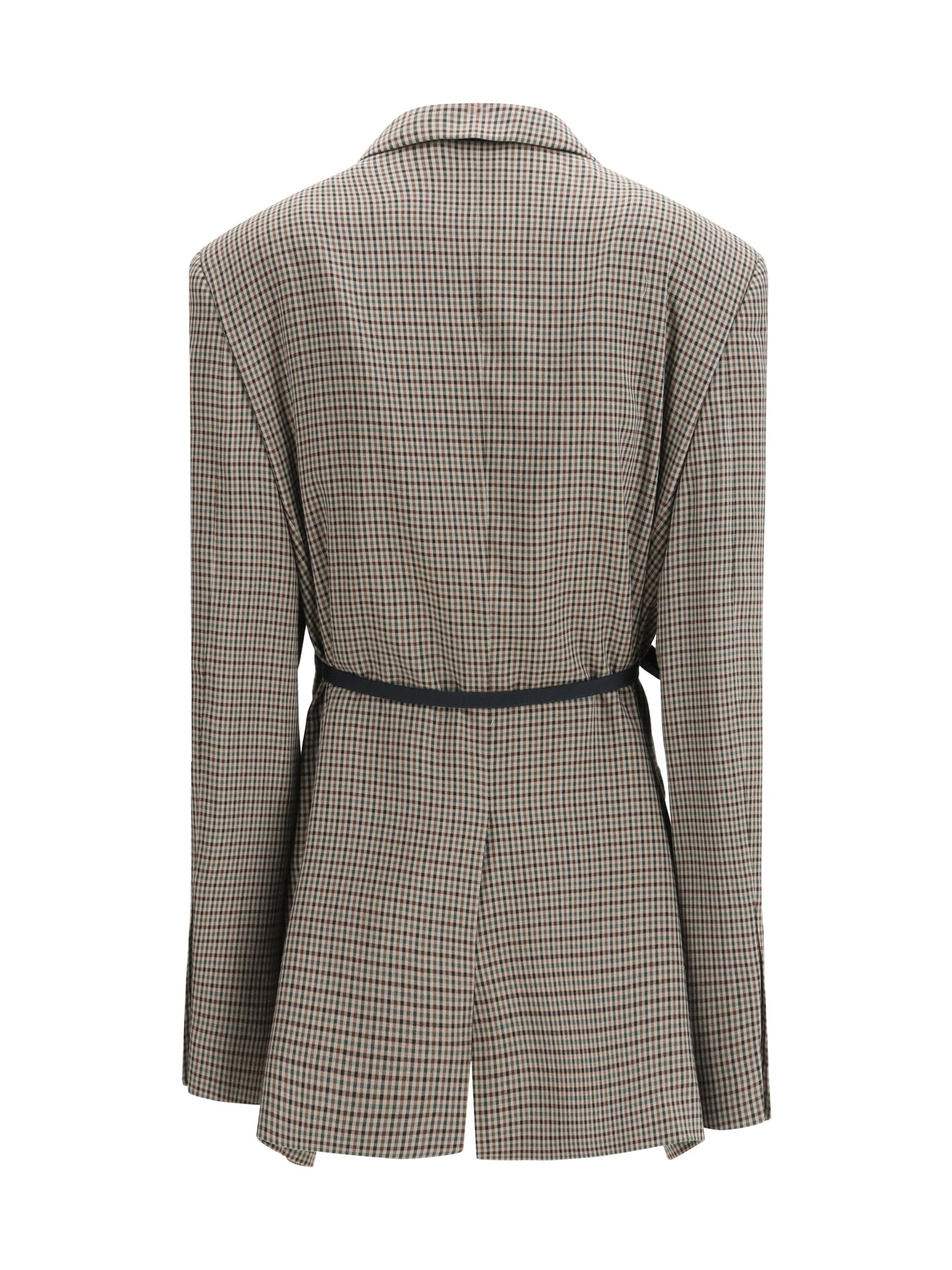 Balenciaga Women Single-Breasted Vichy Jacket BALENCIAGA