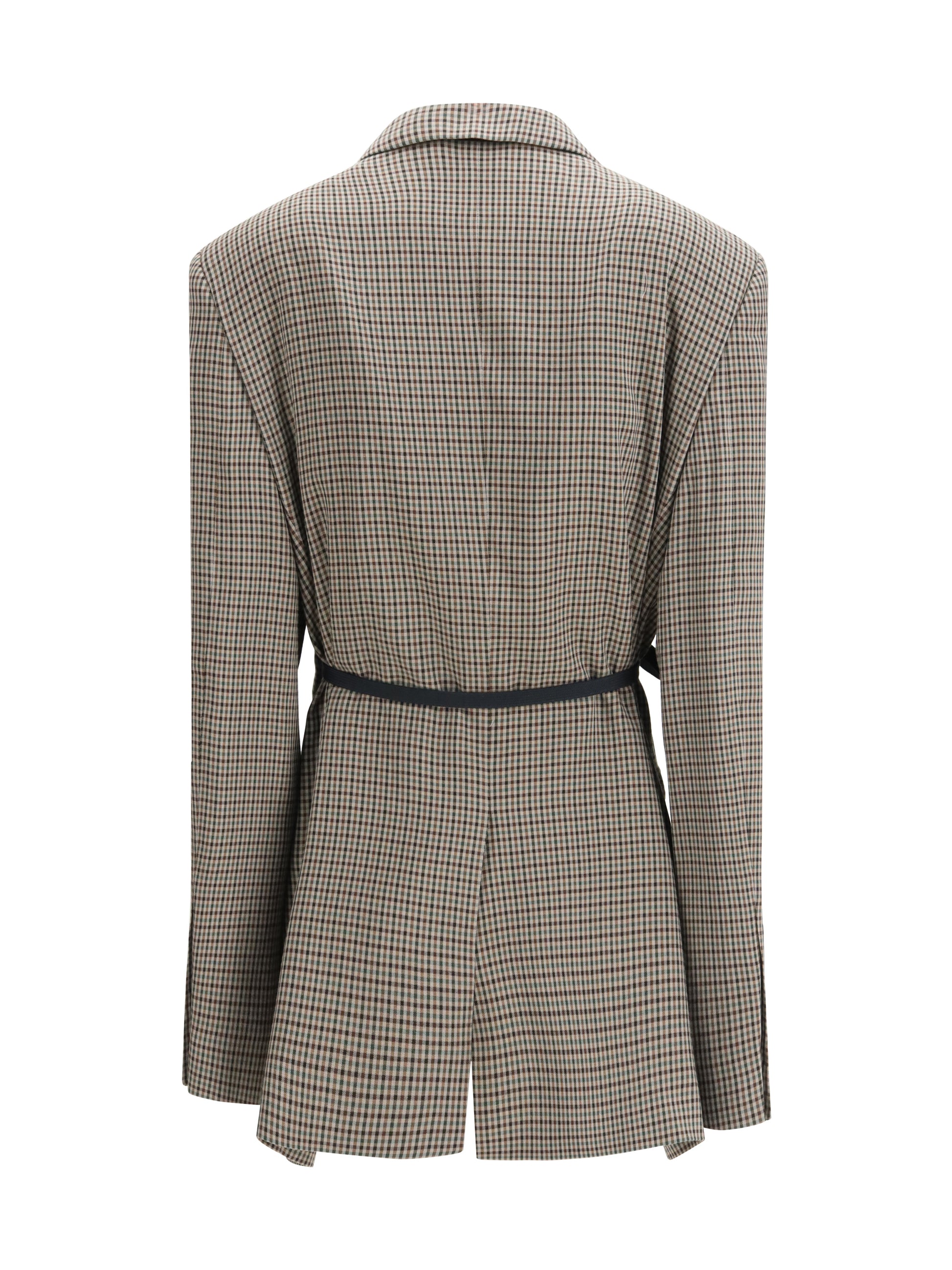 Balenciaga Women Single-Breasted Vichy Jacket BALENCIAGA